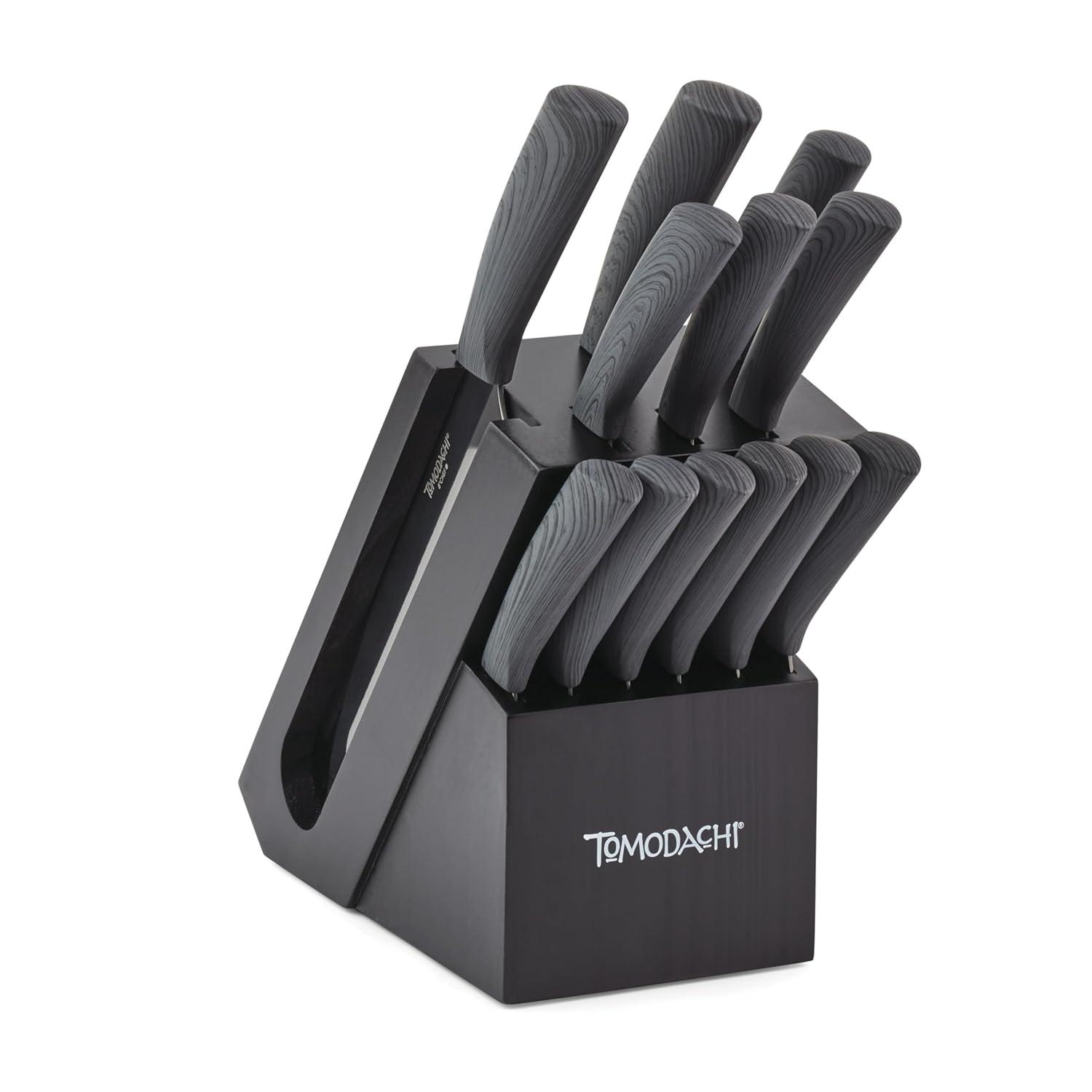 Tomodachi Raintree Ash 13 Piece Cutlery Knife Block Set