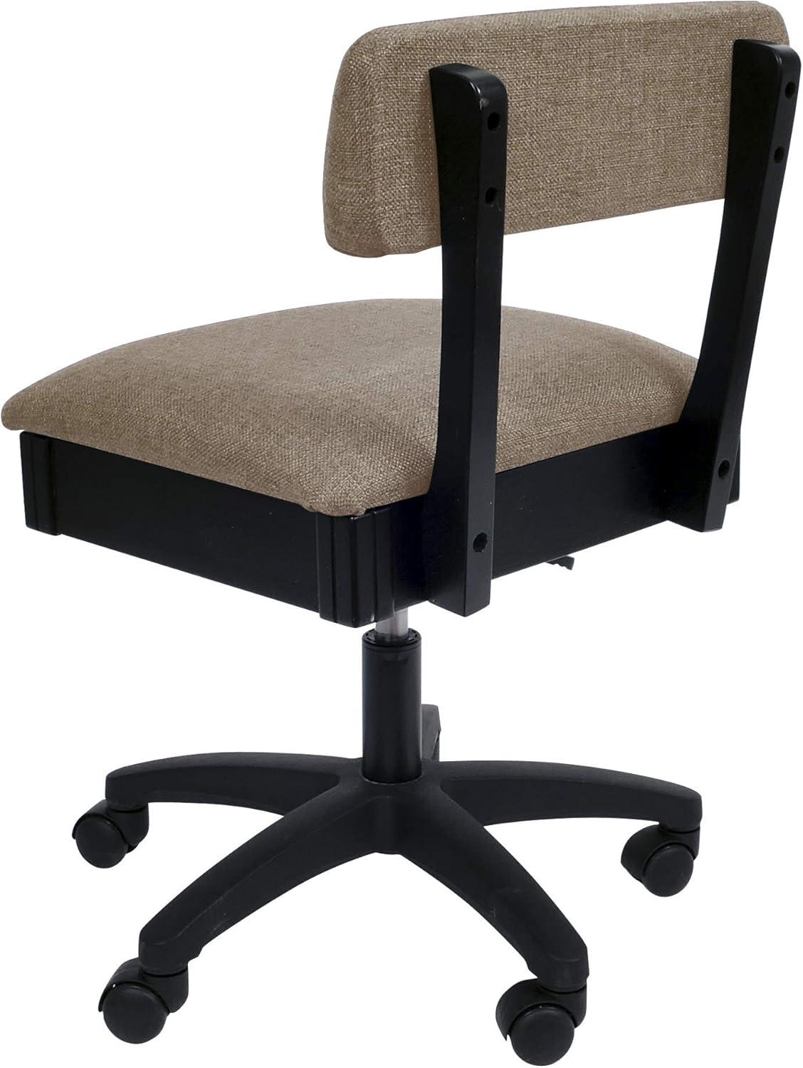 Adjustable Height Hydraulic Sewing Chair with Under Seat Storage by Arrow Classic Sewing Furniture