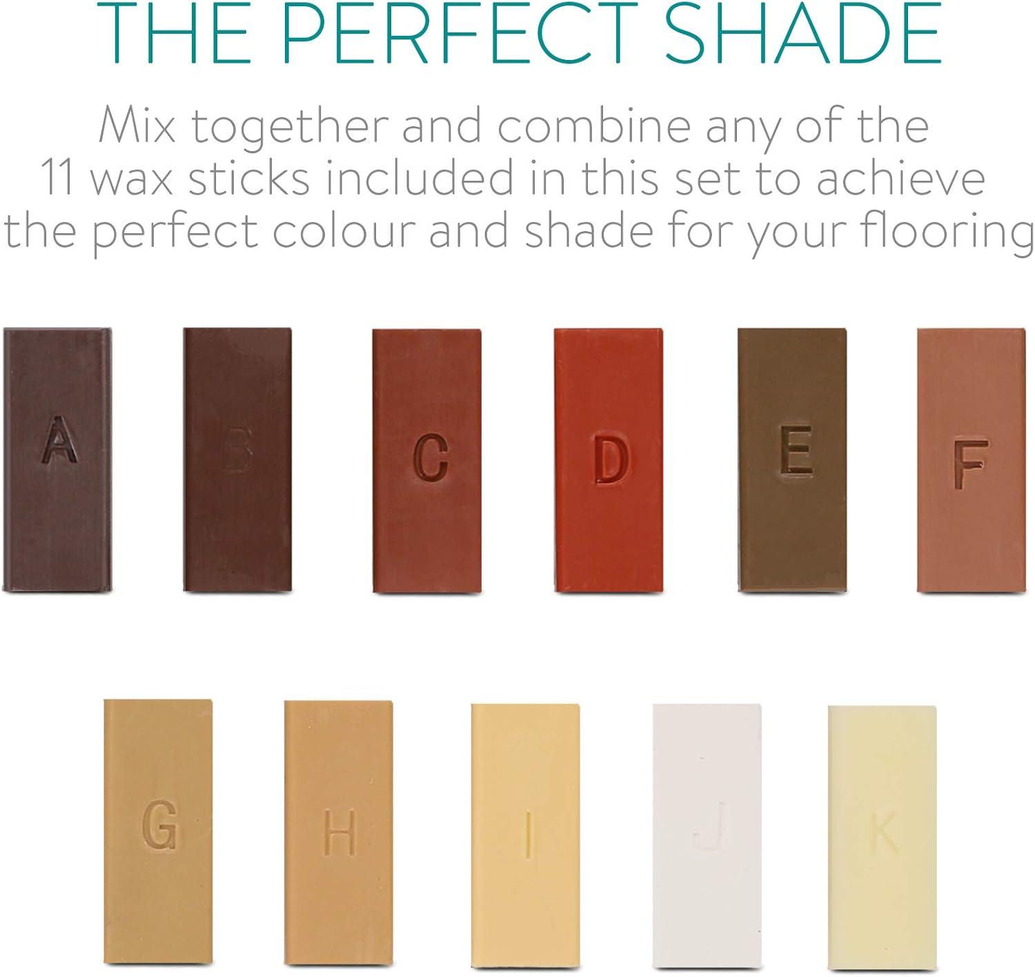 Navaris Wood Floor Repair Kit - Wax Sticks and Melting Tool, 1 Count