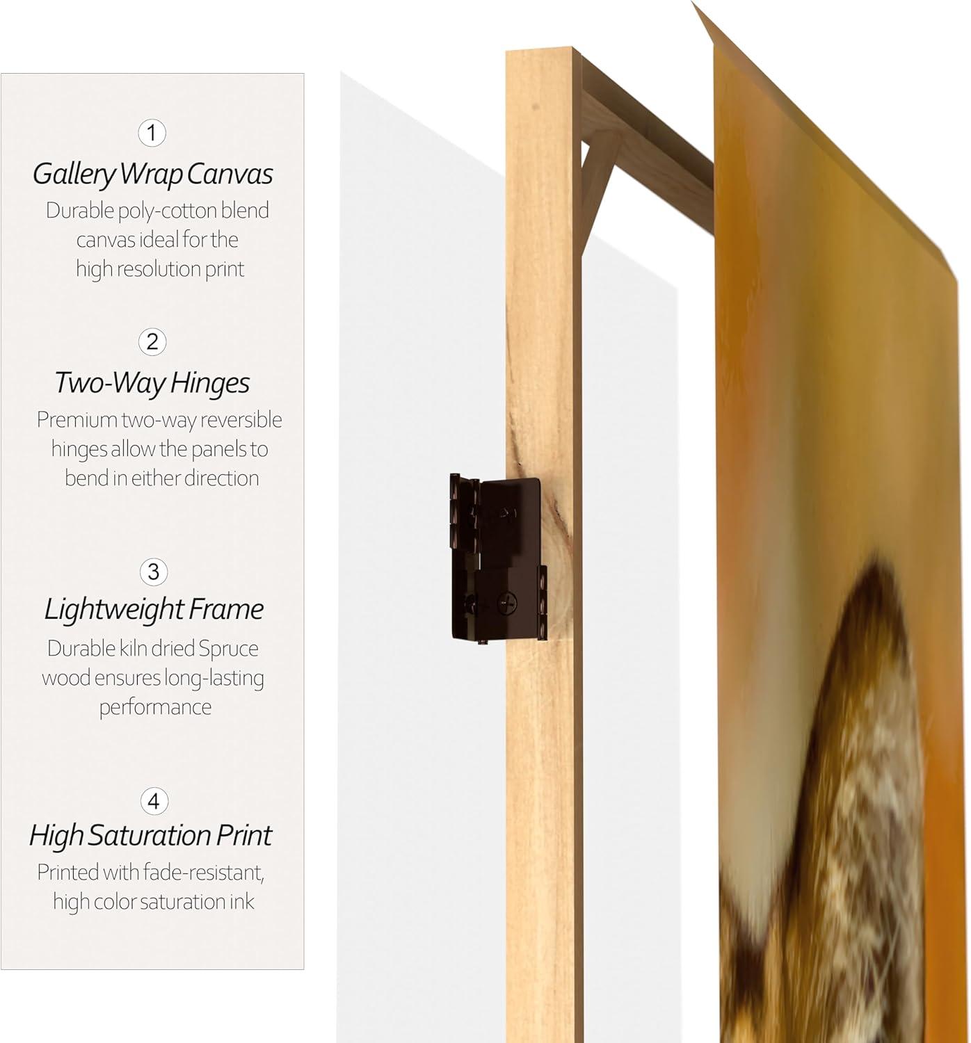 47.25'' W x 71'' H 3 - Panel Folding Room Divider