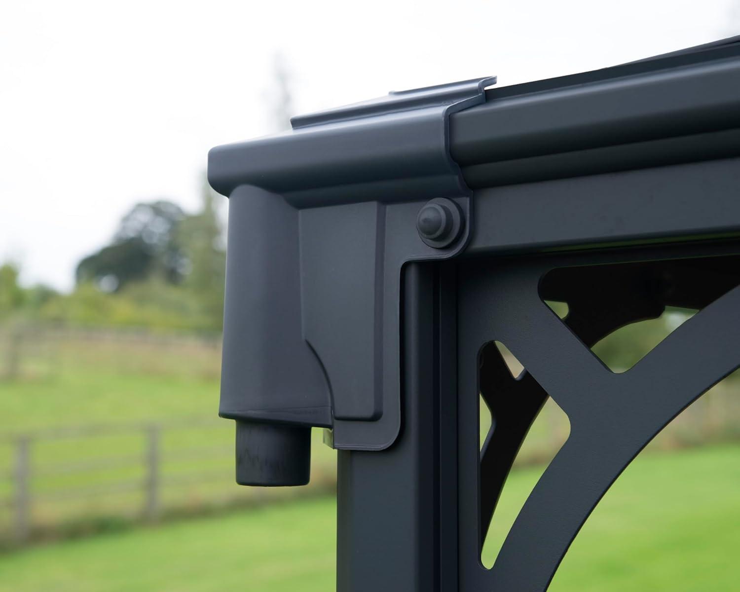 Palram - Canopia Martinique 4300 10' x 14' Polycarbonate/Aluminum Gazebo - Gray/Bronze