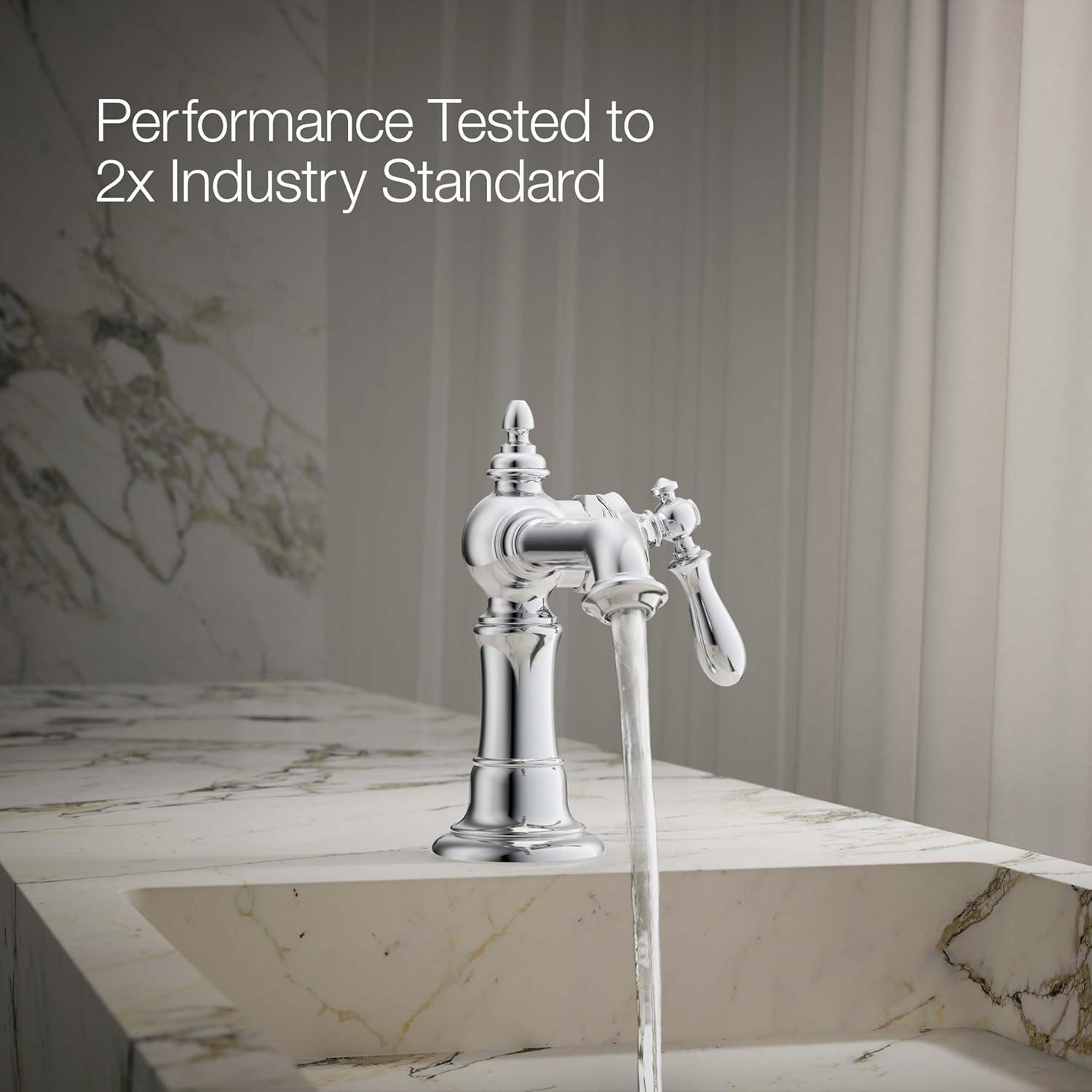 Artifacts® Single Hole Bathroom Faucet with Drain Assembly