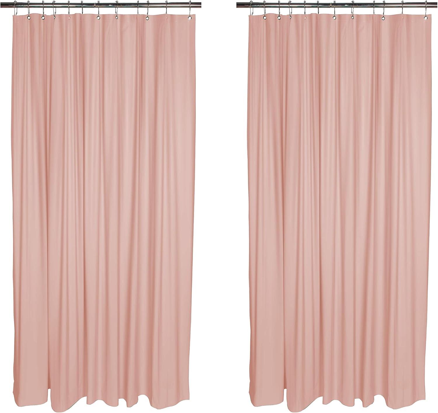 Bath Bliss Shower Liners No Pattern And Not Solid Color Liner (Set of 2)