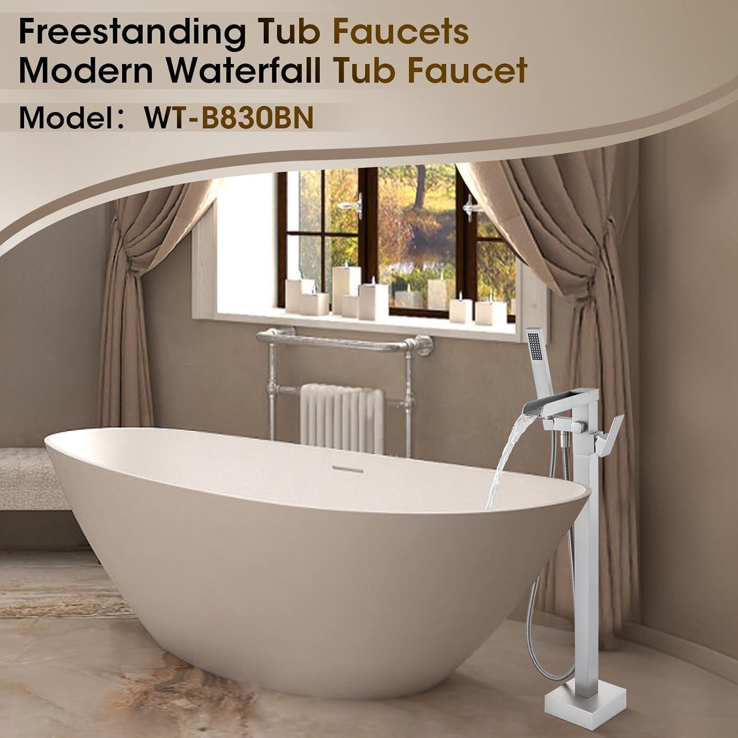 VIBRANTBATH Floor Tub Spout with Diverter 7012-N