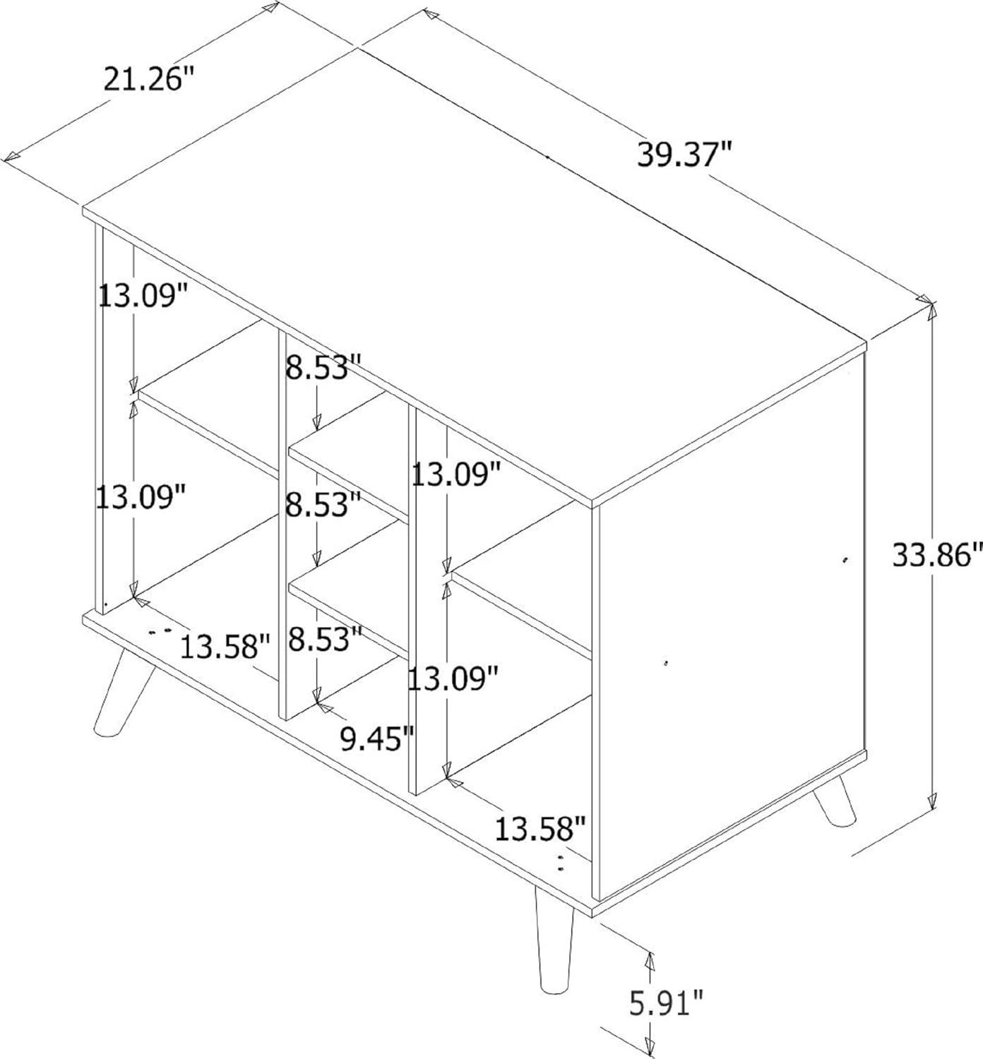 39.37" Hampton Buffet Stand - Manhattan Comfort