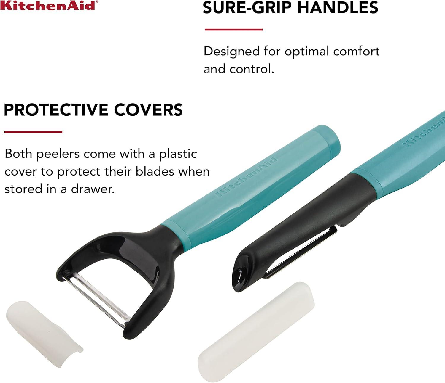 Kitchenaid Universal 2 Peeler Set Euro Peeler in Aqua