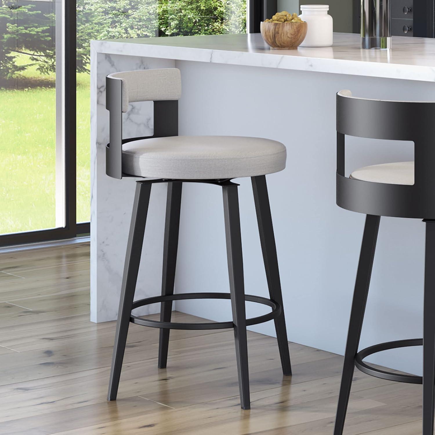 Corda Swivel Upholstered Counter & Bar Stool
