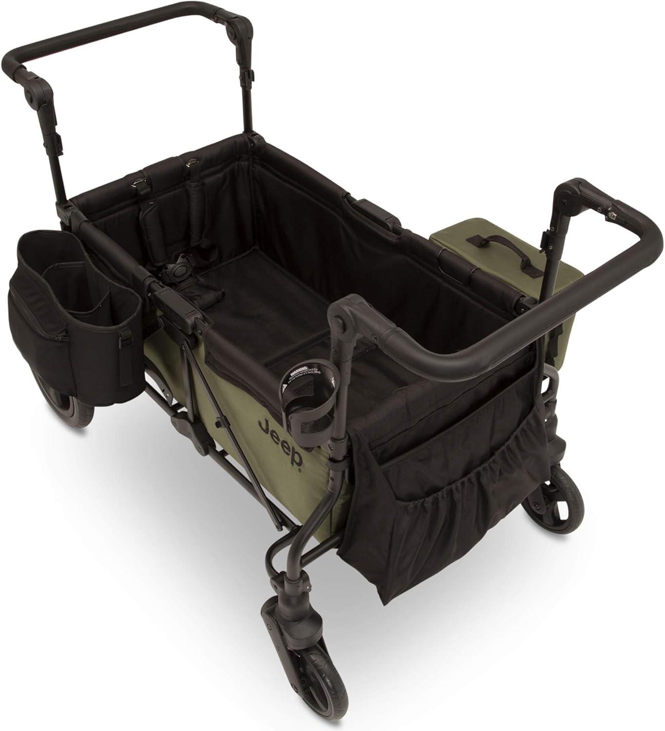 Delta Children Jeep Deluxe Wrangler Stroller Wagon with Cooler Bag and Parent Organizer by Delta Children