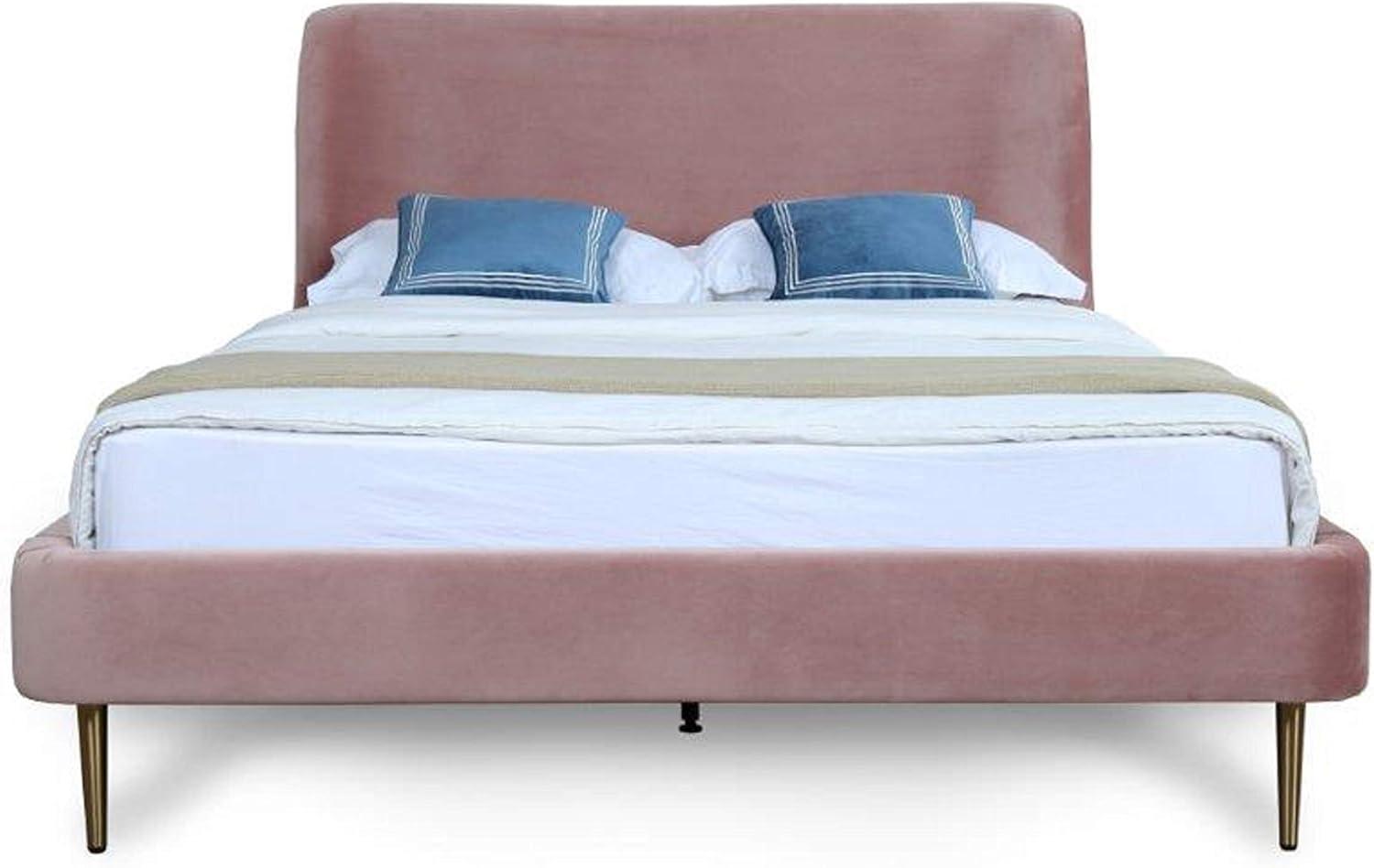 Full Heather Upholstered Bed - Manhattan Comfort