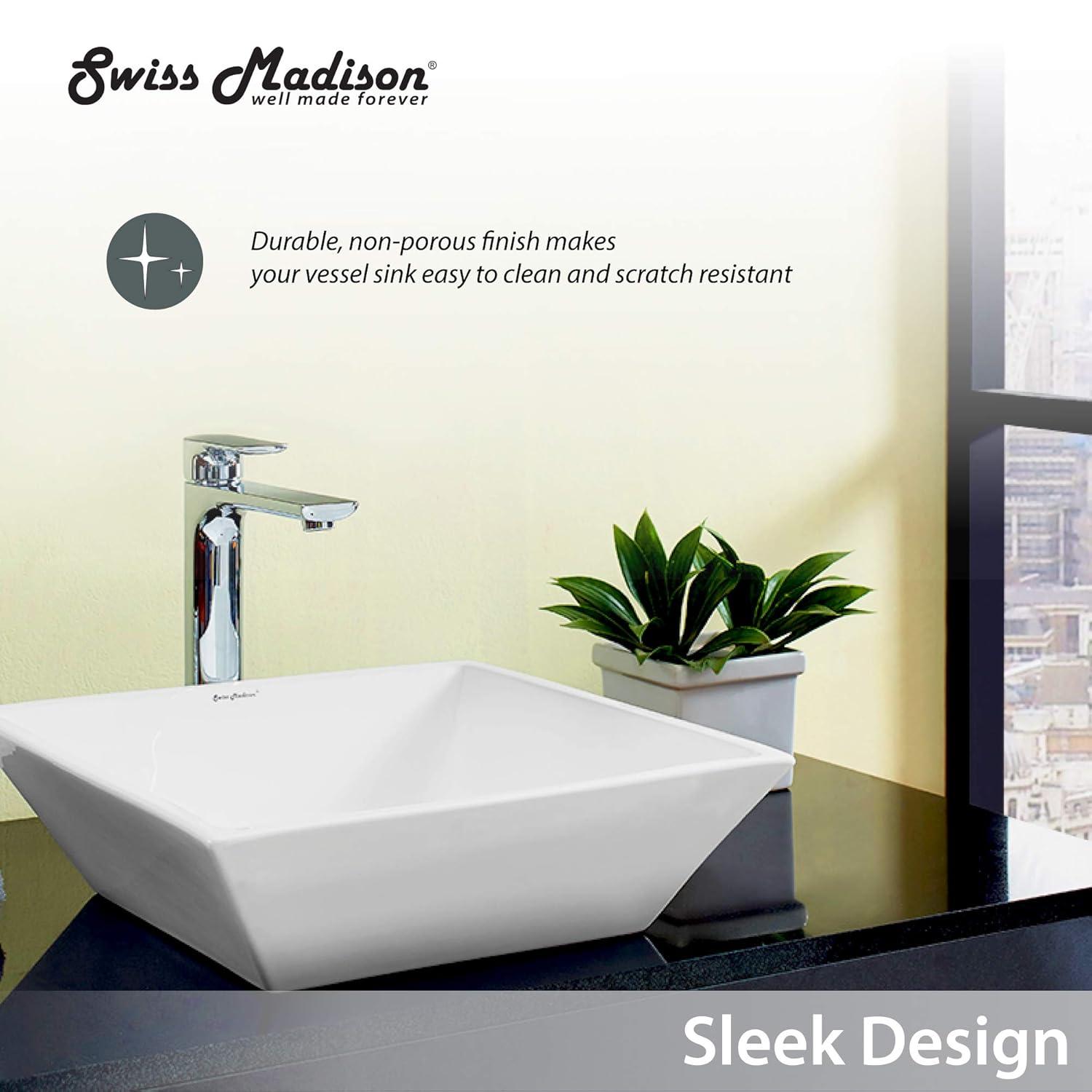 St. Tropez Square Ceramic Vessel Sink