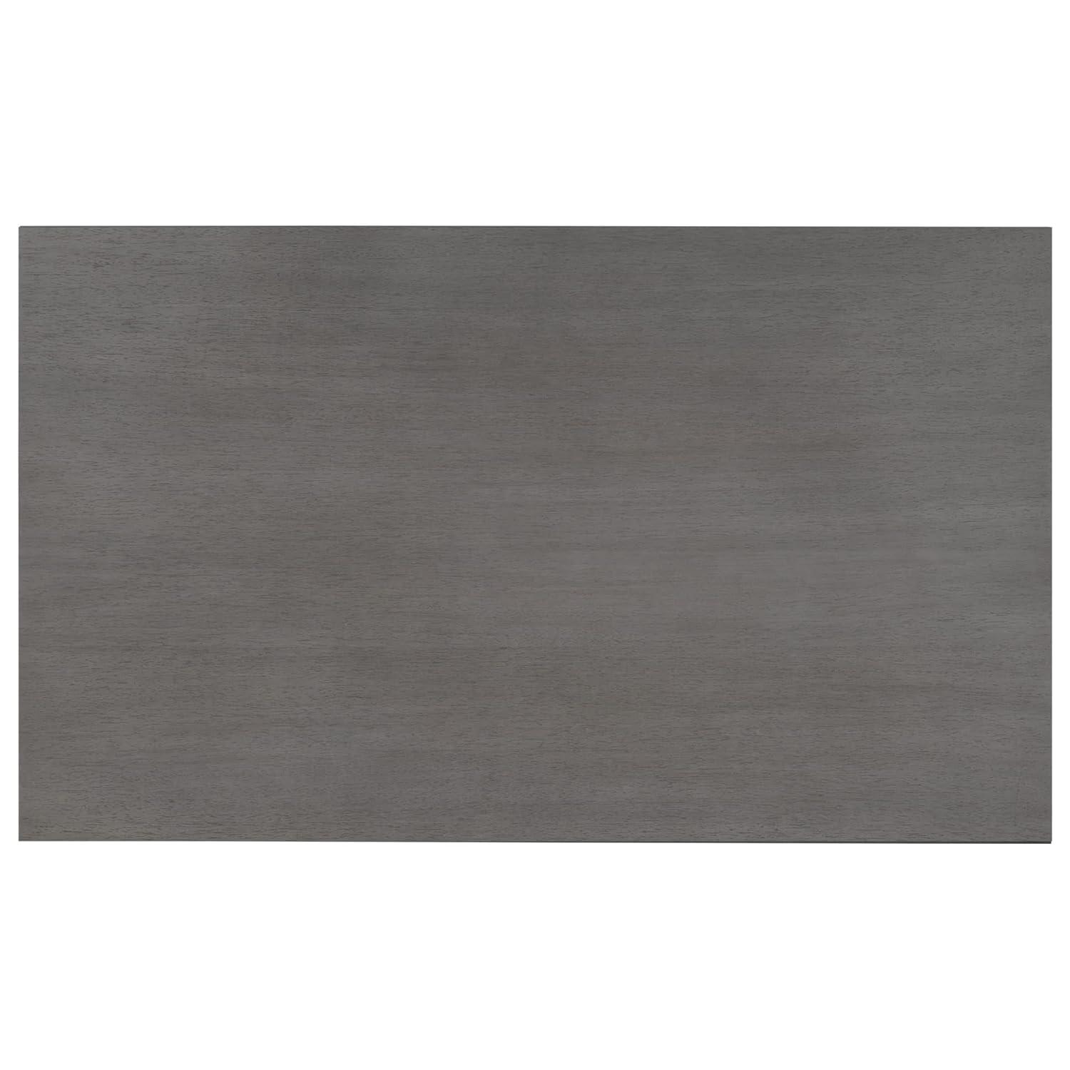 Kitchen Dining Set for 6, Retro Style Rectangular Wood Table and 4 Chairs 1 Bench with Special-Shaped Legs and Foam-Covered Seat Backs&Cushions for Family,(6 Pieces,Grey)