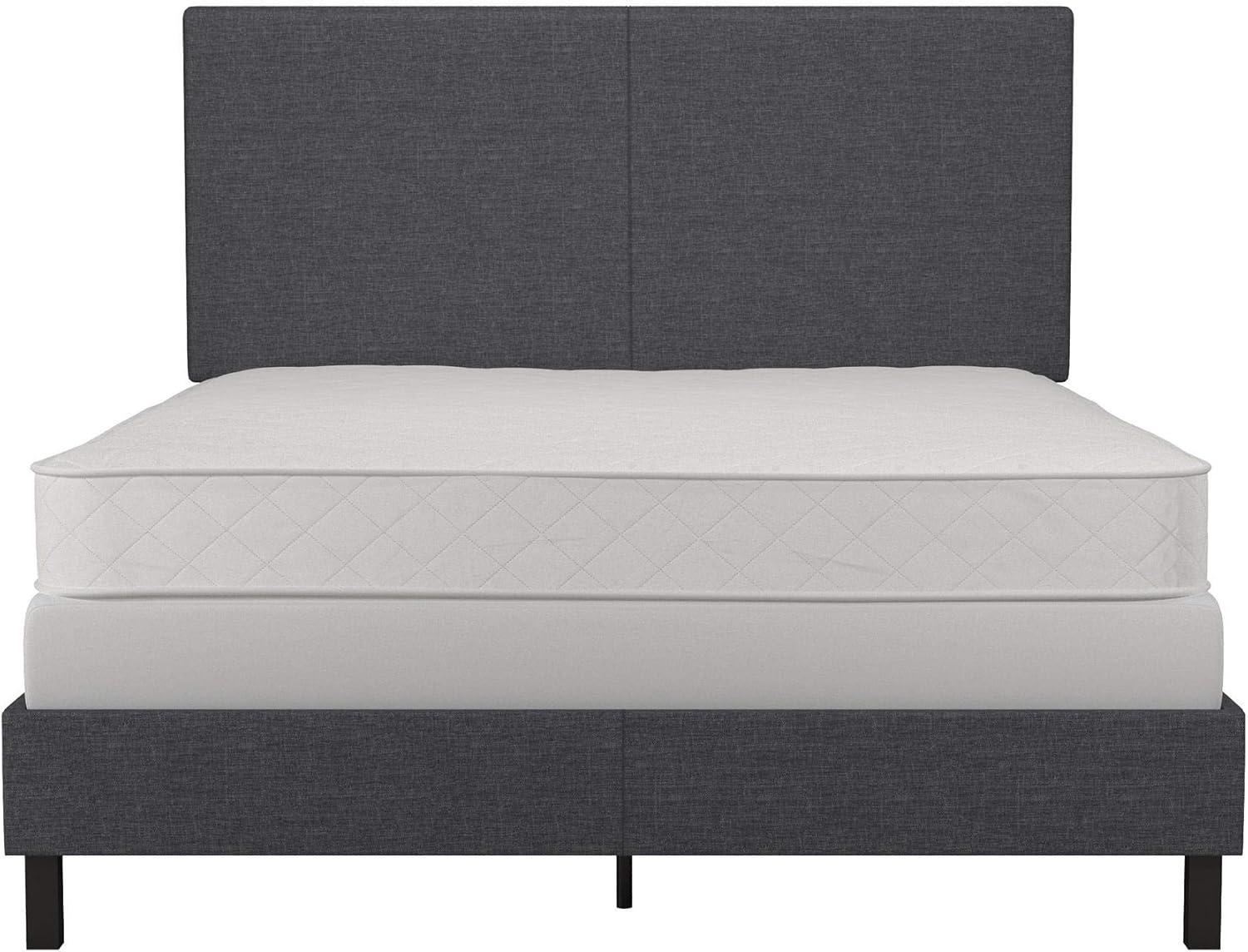 DHP Janford Upholstered Bed, Gray Linen, Full