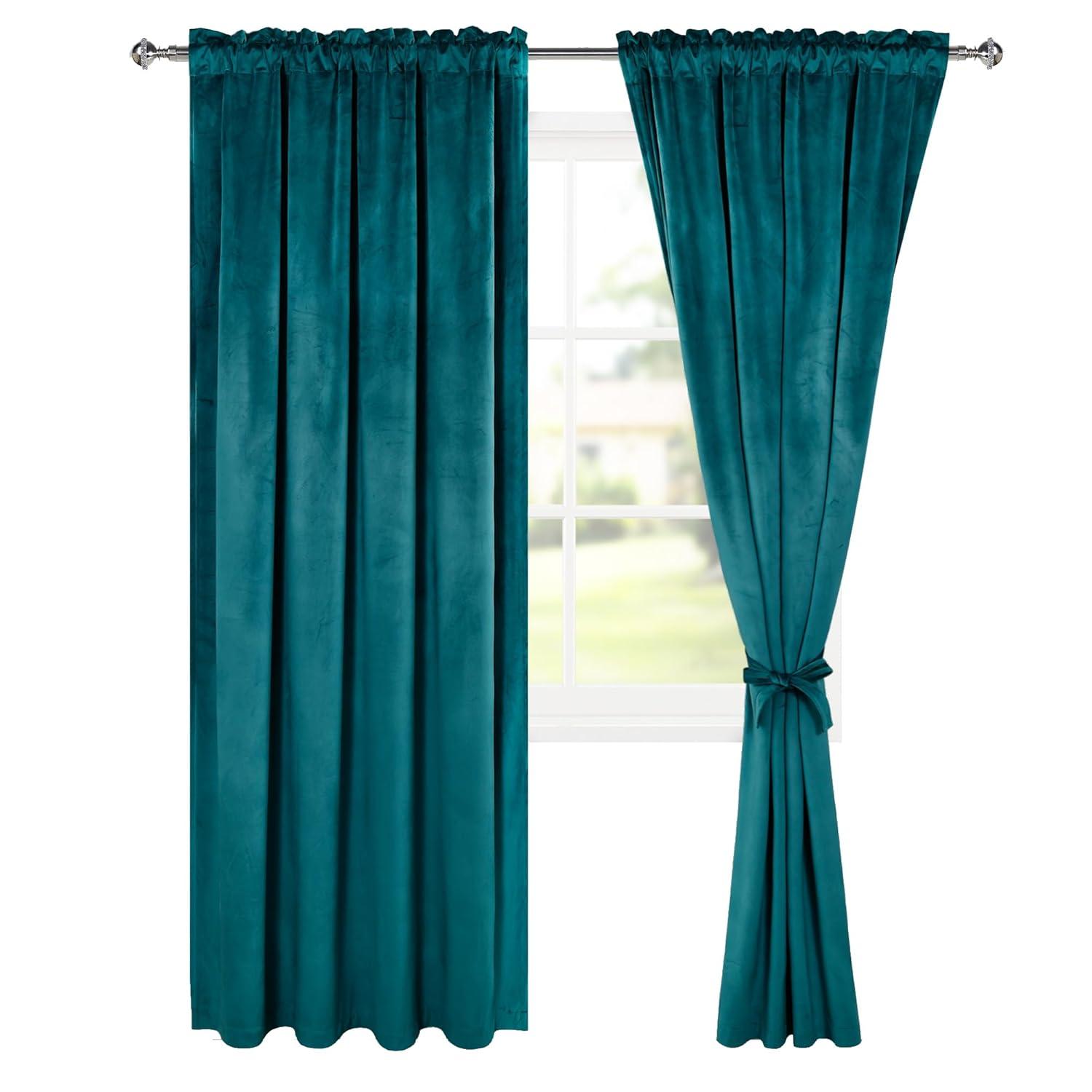 Frifoho Polyester Room Darkening Curtain Pair (Set of 2)