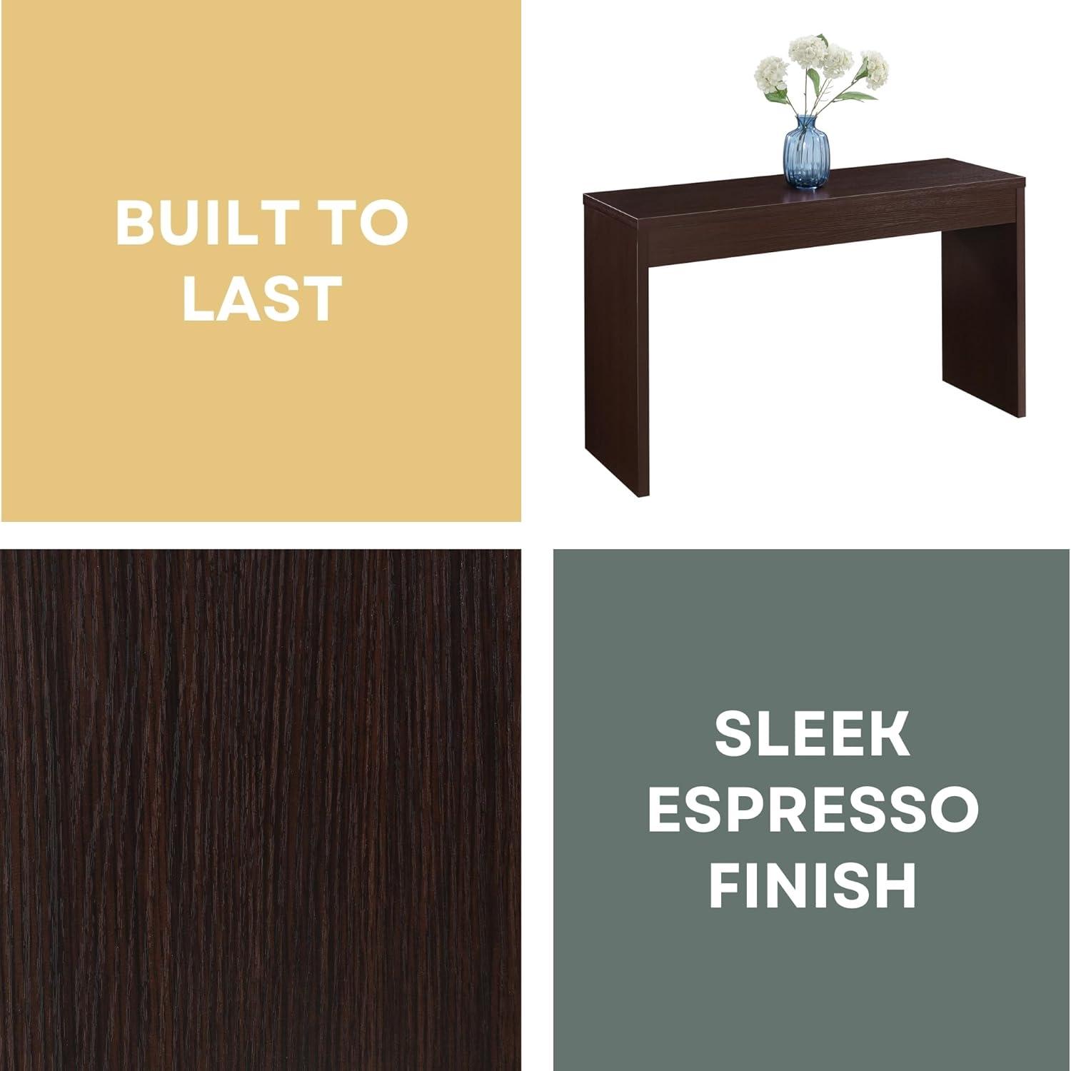 Convenience Concepts Northfield Wall Console in Espresso Wood Finish