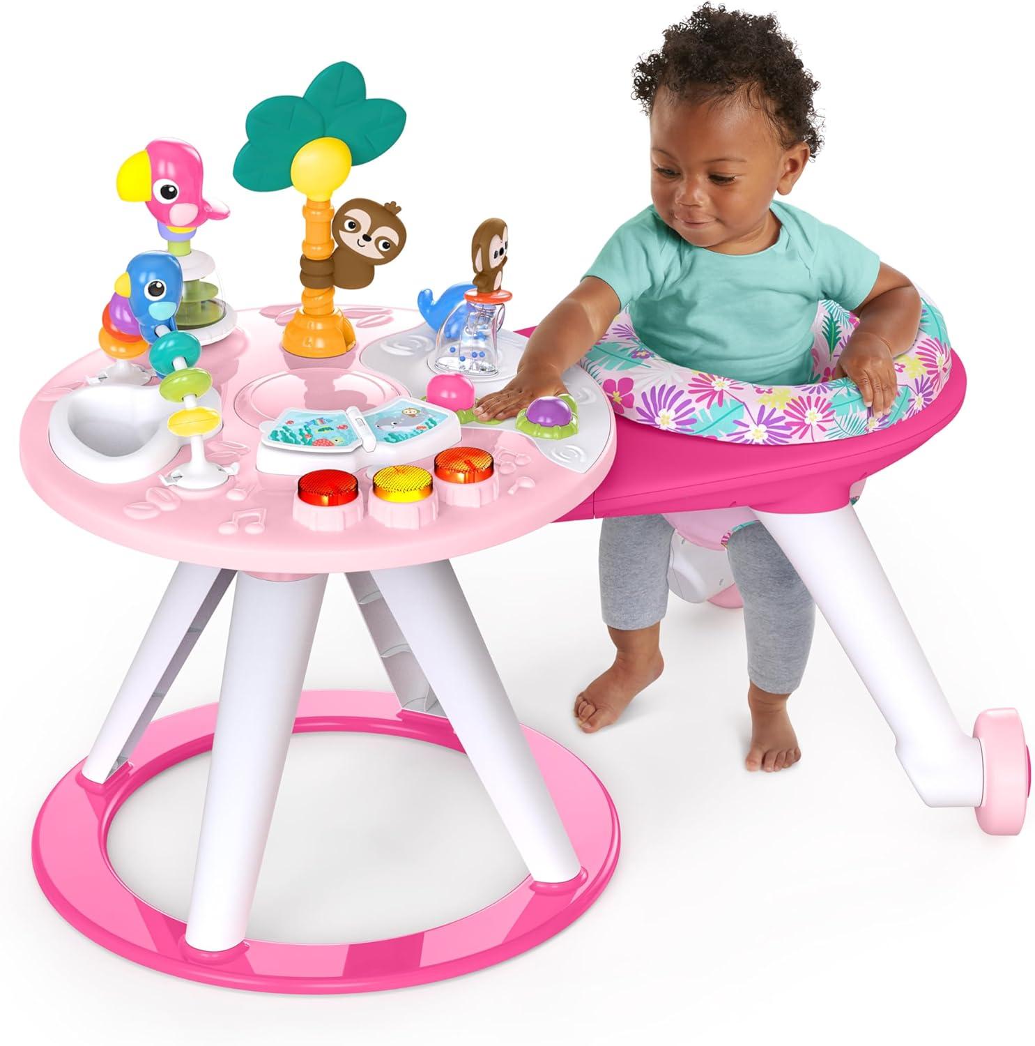 Bright Starts Around We Go 2-in-1 Activity Centre - Tropic Coral