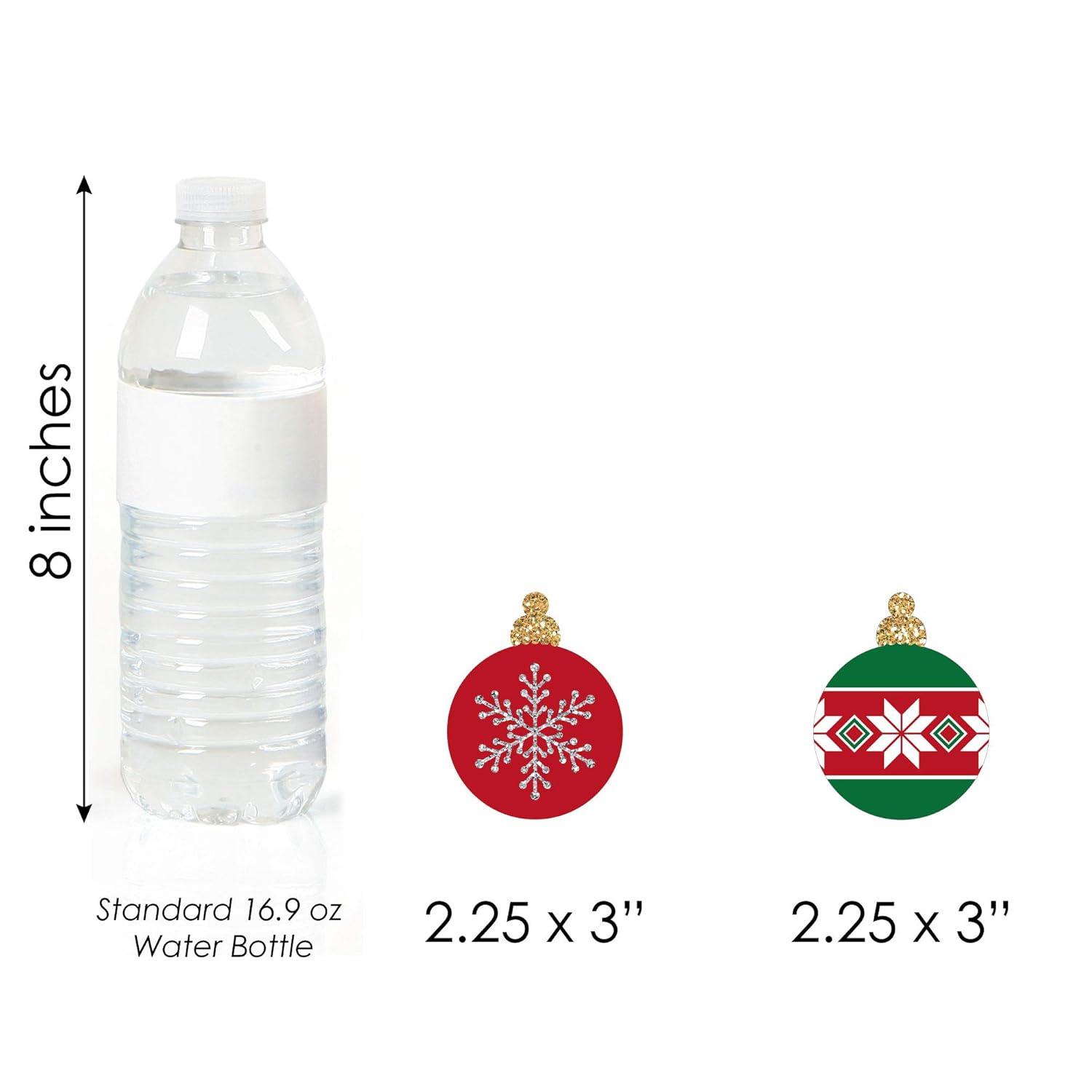 Big Dot of Happiness Ornaments - DIY Shaped Holiday and Christmas Party Cut-Outs - 24 Count