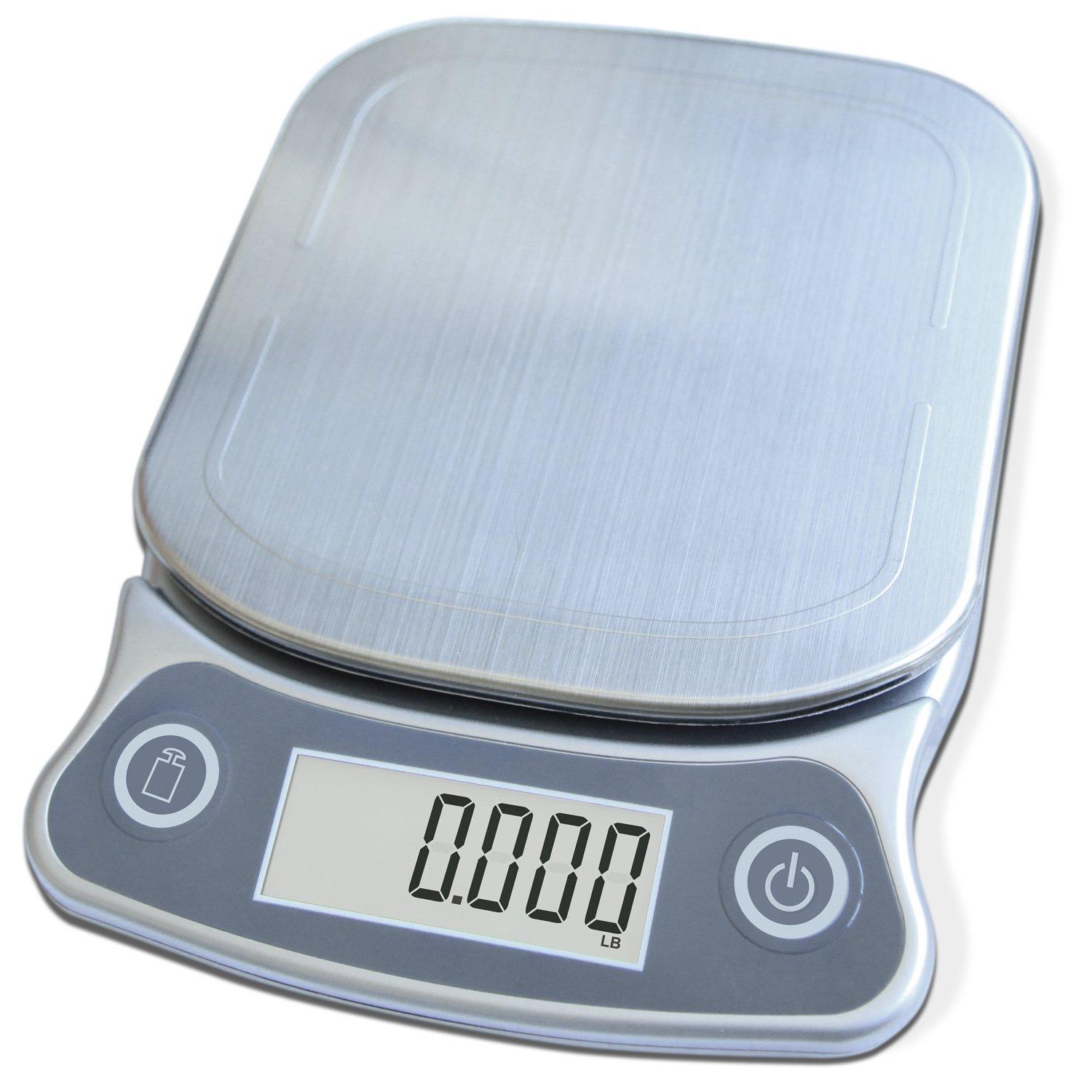 Stainless Steel Digital Kitchen Scale with LCD Display