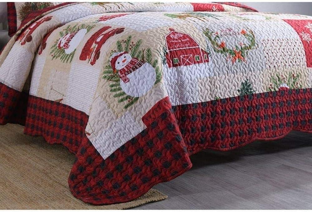 MarCielo Plaid Quilt Set