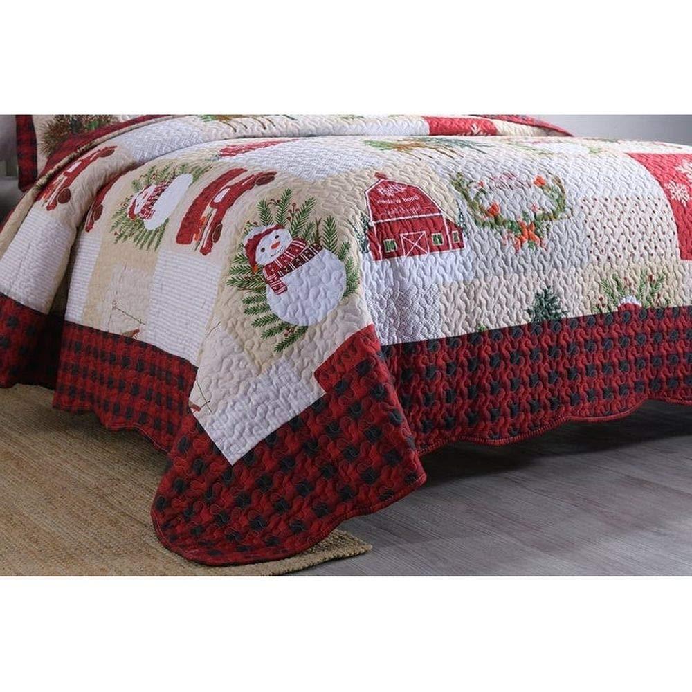 MarCielo Plaid Quilt Set