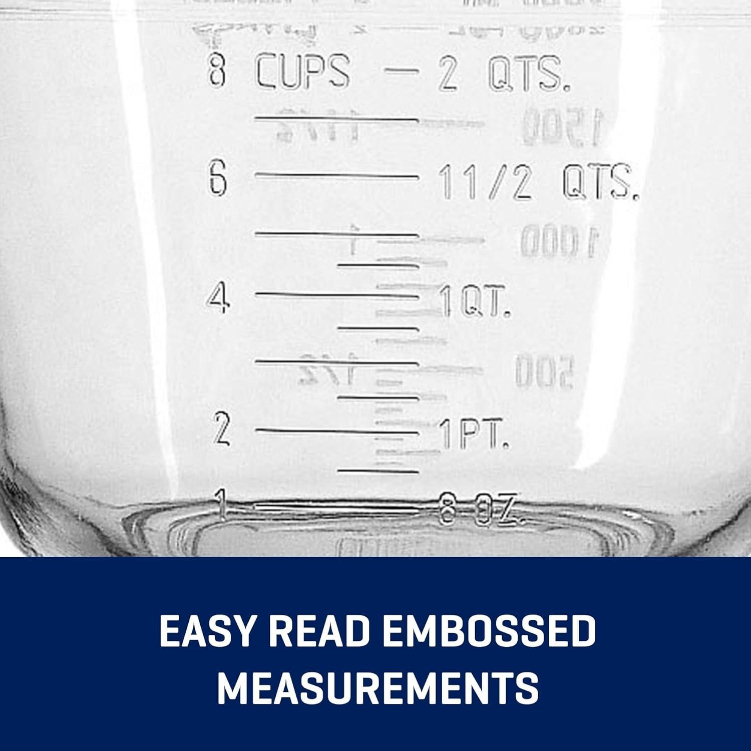 Anchor Hocking Glass Mixing Batter Bowl with Lid 2 Quart