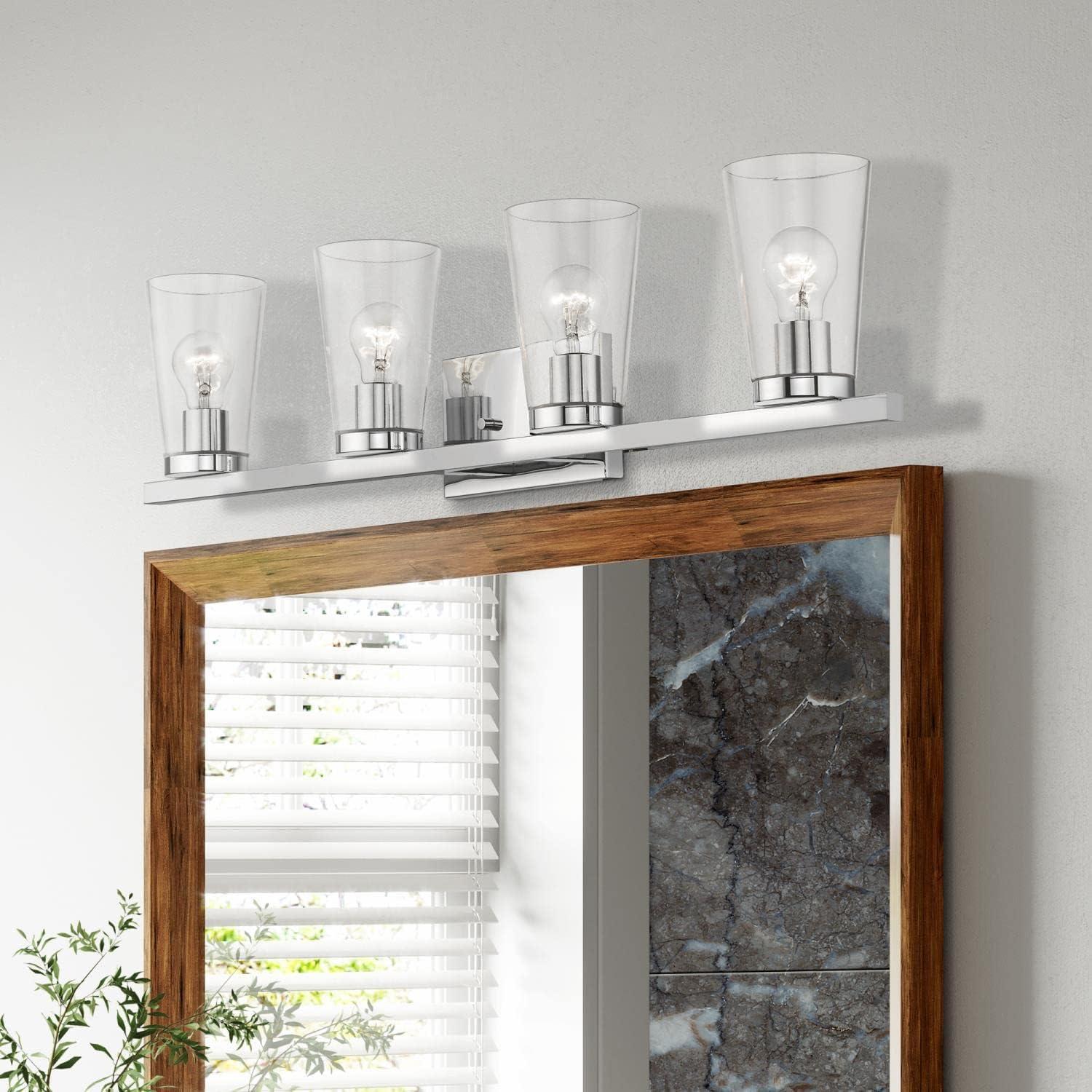 Livex Lighting Cityview 4 - Light Vanity in  Polished Chrome