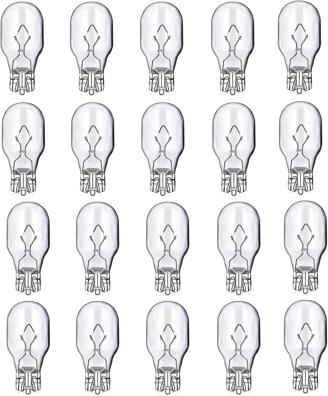 Kscjdg 18W 12V T5 Light Bulb Replacement Landscape Light Bulbs -Wedge Base Lights Bulb -Malibu Lights Bulbs -Low Voltage Landscaping Light Bulbs - 20 Pack (18W)