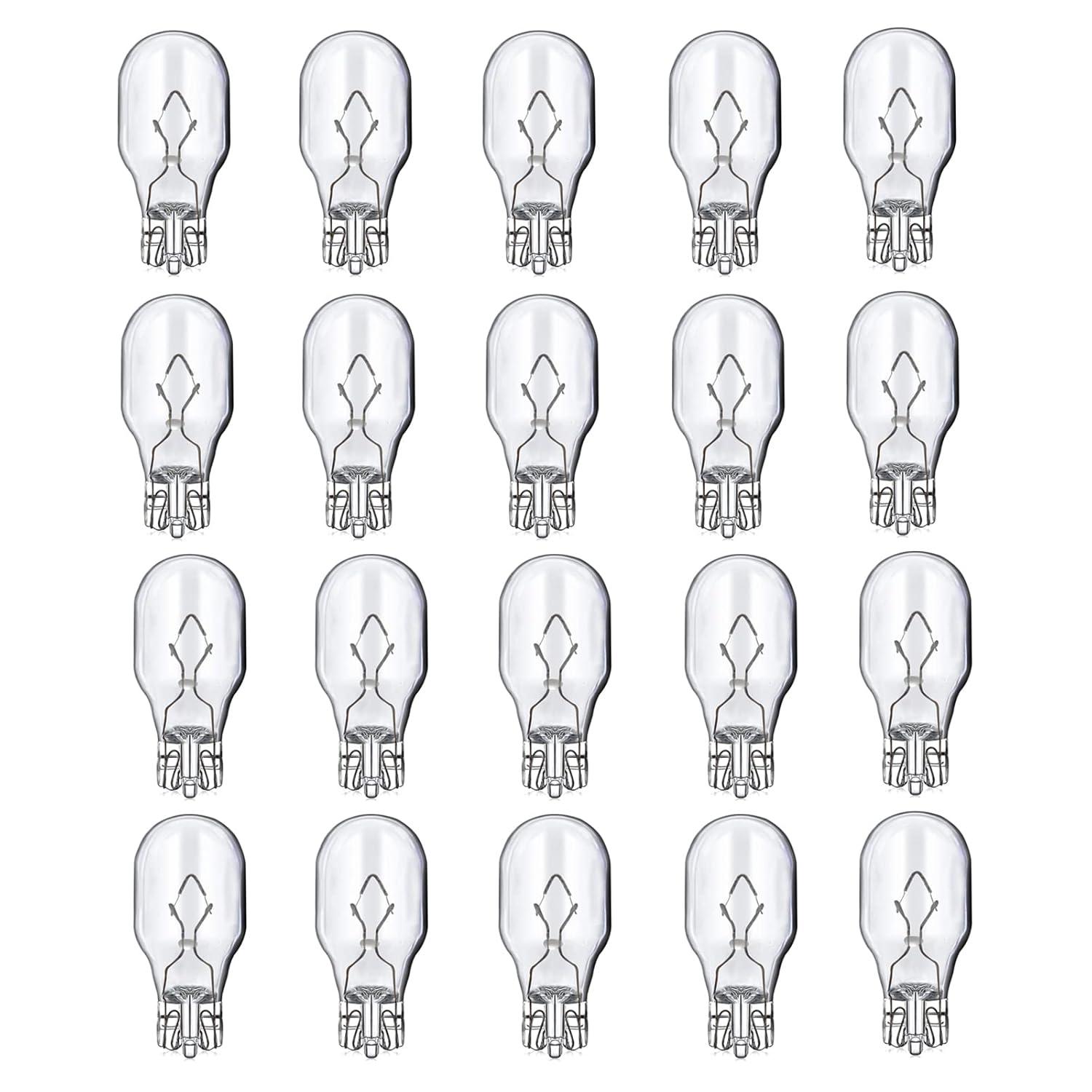 Kscjdg 18W 12V T5 Light Bulb Replacement Landscape Light Bulbs -Wedge Base Lights Bulb -Malibu Lights Bulbs -Low Voltage Landscaping Light Bulbs - 20 Pack (18W)