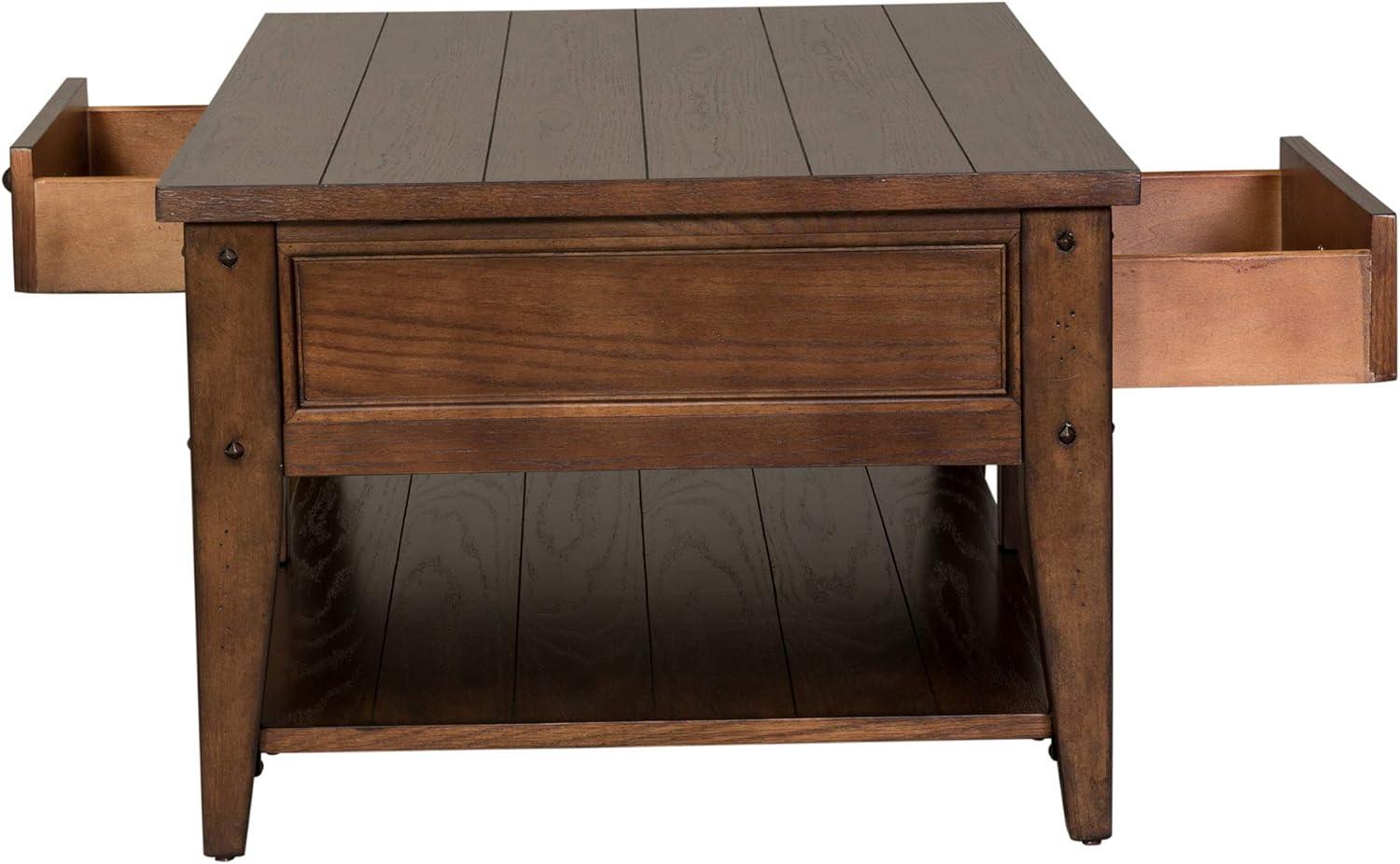 Lake House Dark Brown Cocktail Table