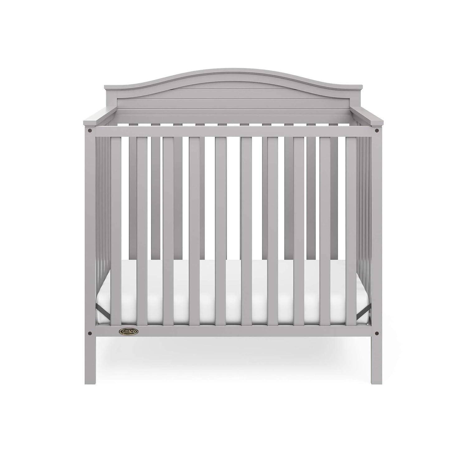 Graco Stella 4-in-1 Mini Convertible Crib with Mattress