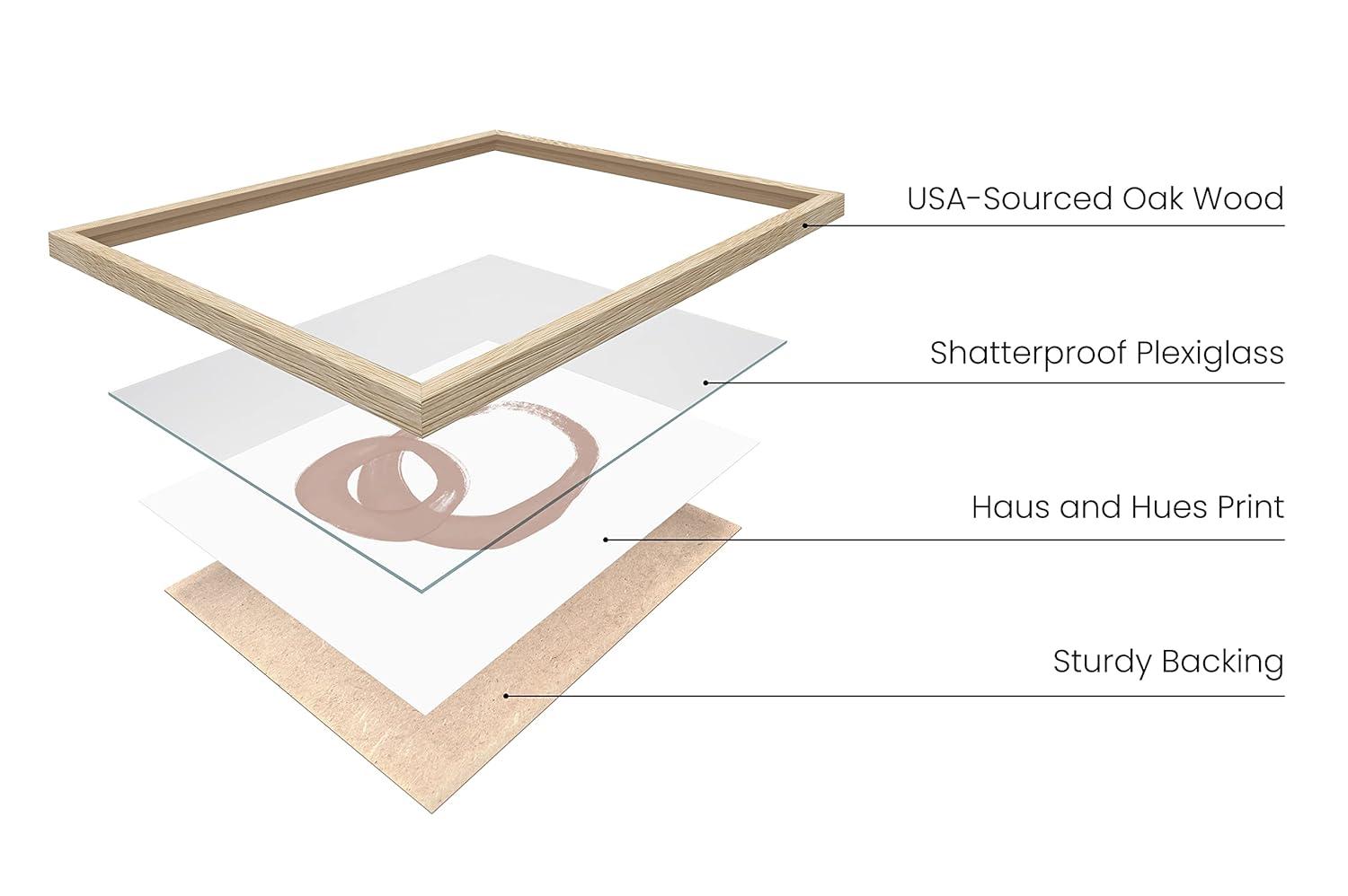 HAUS AND HUES Boho Posters - Set of 6 Aesthetic Posters for Room, Mid Century Modern Poster, Boho Wall Prints, Gallery Wall Art Boho Artwork, Abstract Neutral Art Cream Gallery Wall Set (Unframed)