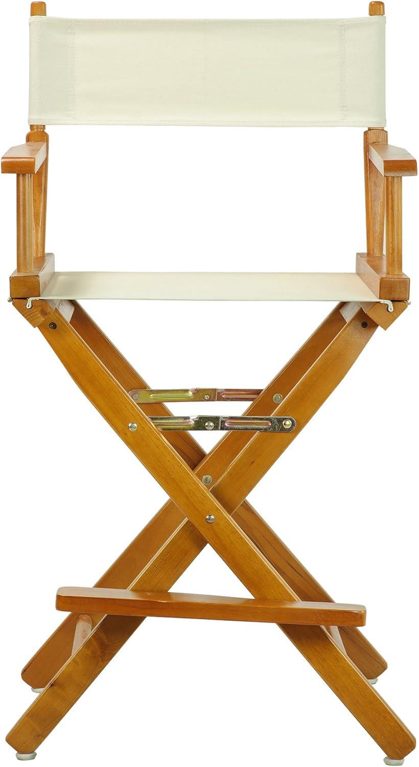 "24" Director's Chair Honey Oak Frame-Natural/Wheat Canvas"