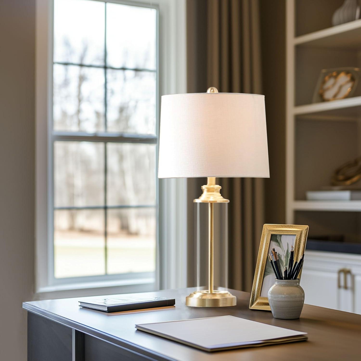 Mercer41 Clarity Cylinder Table Lamp Set of 2