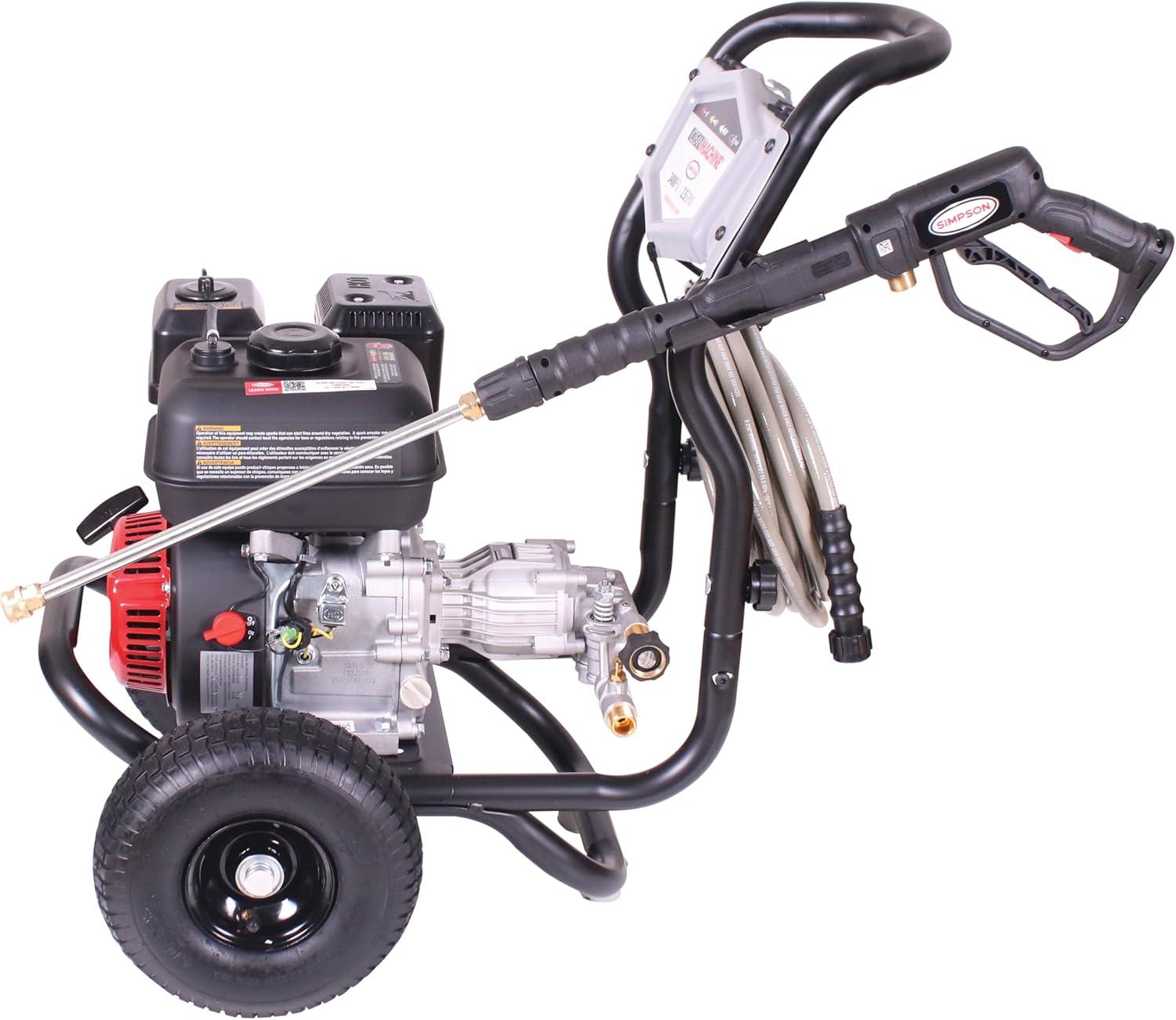 3400 Psi at 2.5 GPM with OEM Technologies™ Axial Cam Pump Cold Water Gas Pressure Washer