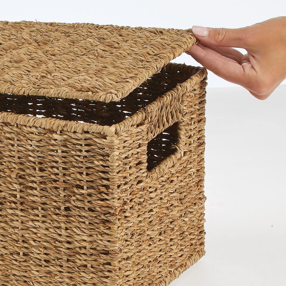 mDesign Home Seagrass Lid