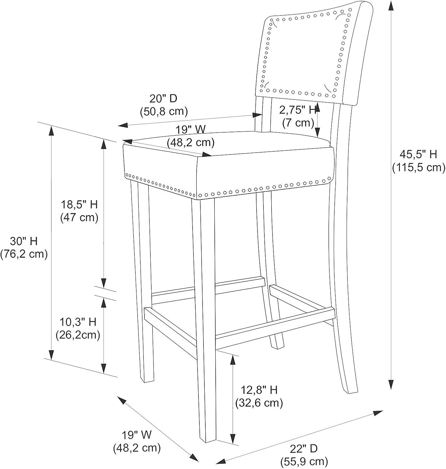 29" Brook Barstool - Linon