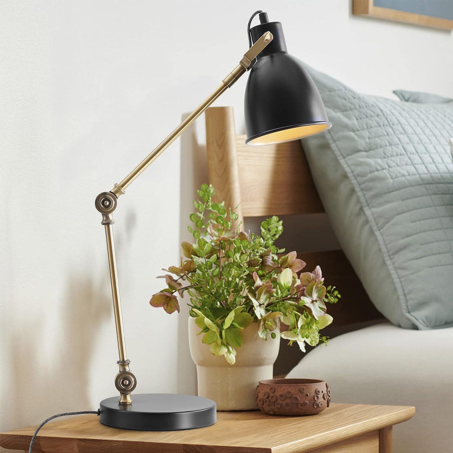 Jonathan Y Lighting Jyl6003 Barnes 1 Light 24" Tall Led Swing Arm Desk Lamp - MultiColor