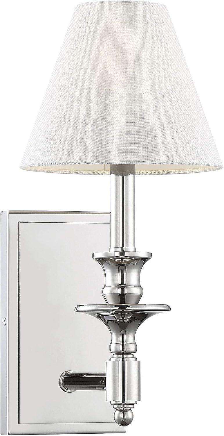 Savoy House Washburn 1 - Light Wall Light in  Polished Nickel