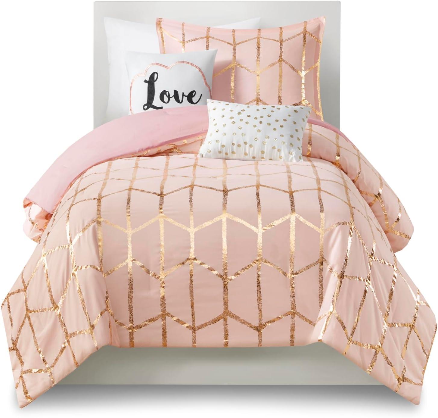 Arielle Metallic Printed Comforter Set