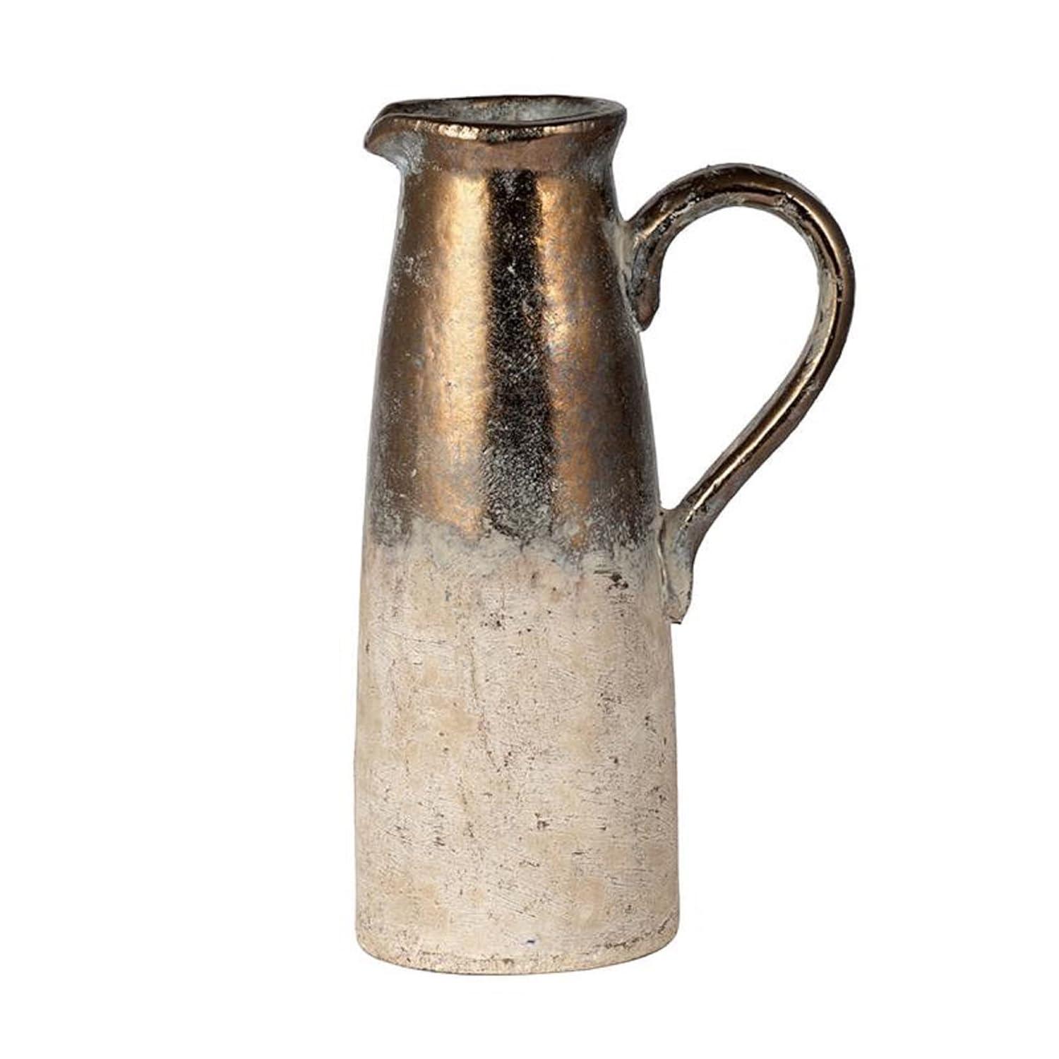 Libra Sienna Brown Ceramic Decorative Bottles