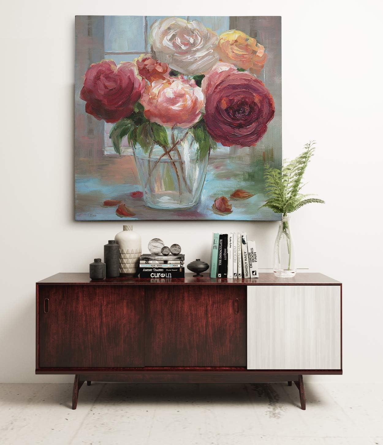 Wexford Home Rose Society Gallery Wrapped Canvas Wall Art, 16x16