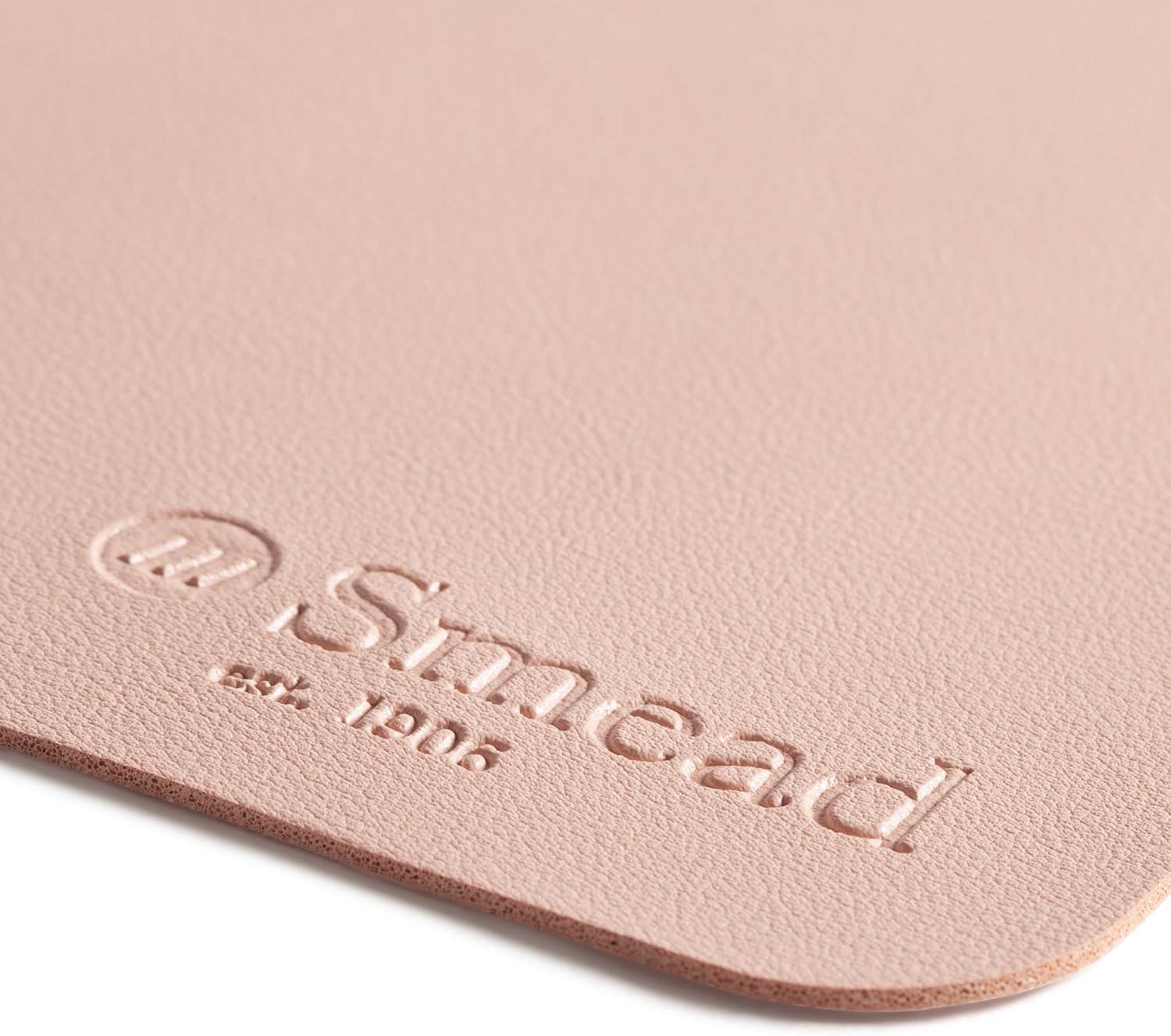 Dusty Rose Faux Leather Desk Pad 23.6" x 13.7"