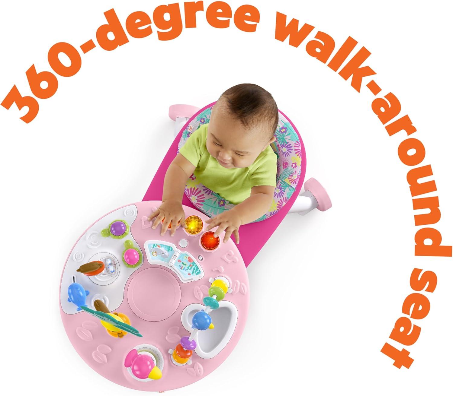Bright Starts Around We Go 2-in-1 Activity Centre - Tropic Coral