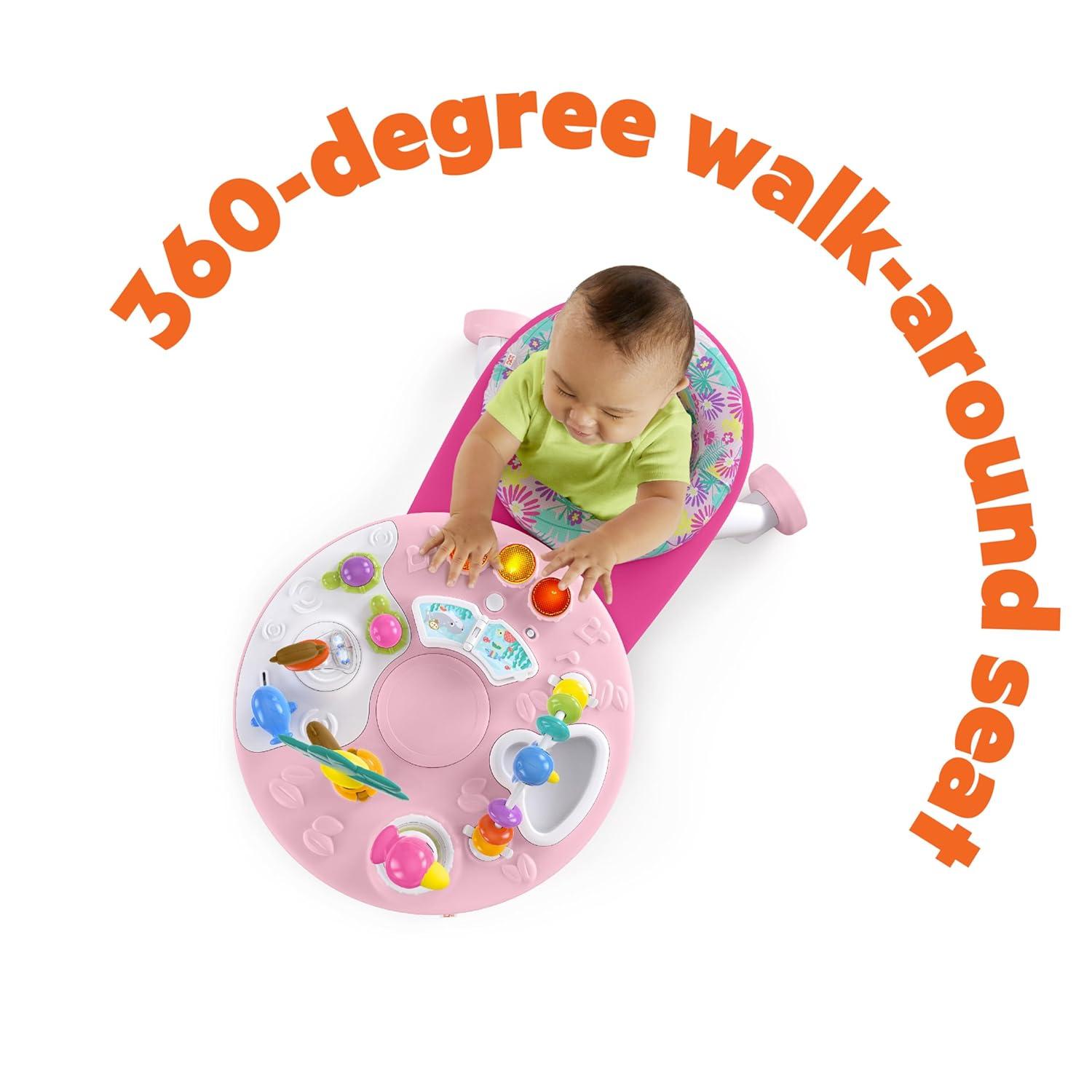 Bright Starts Around We Go 2-in-1 Activity Centre - Tropic Coral