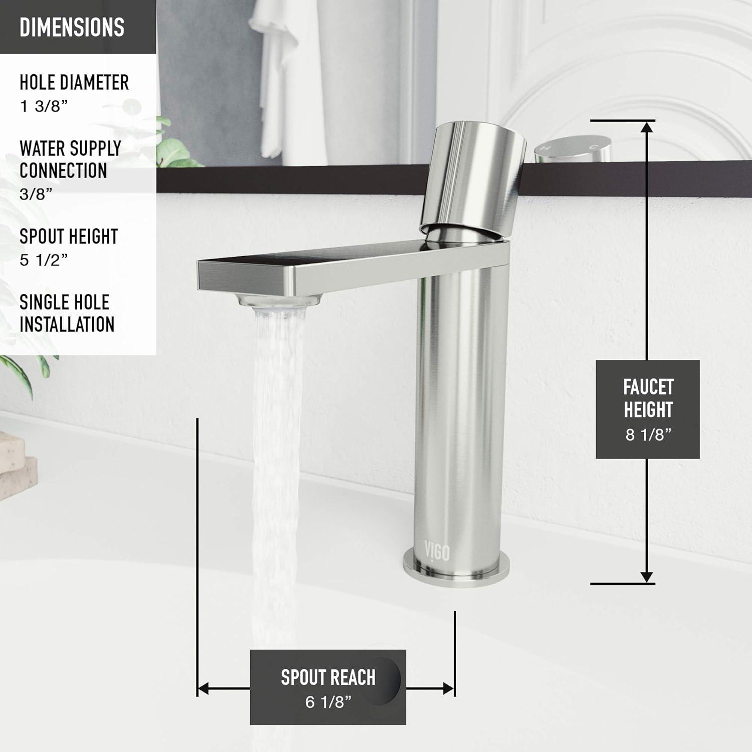 Halsey 7" H Single Handle Single Hole Bathroom Faucet