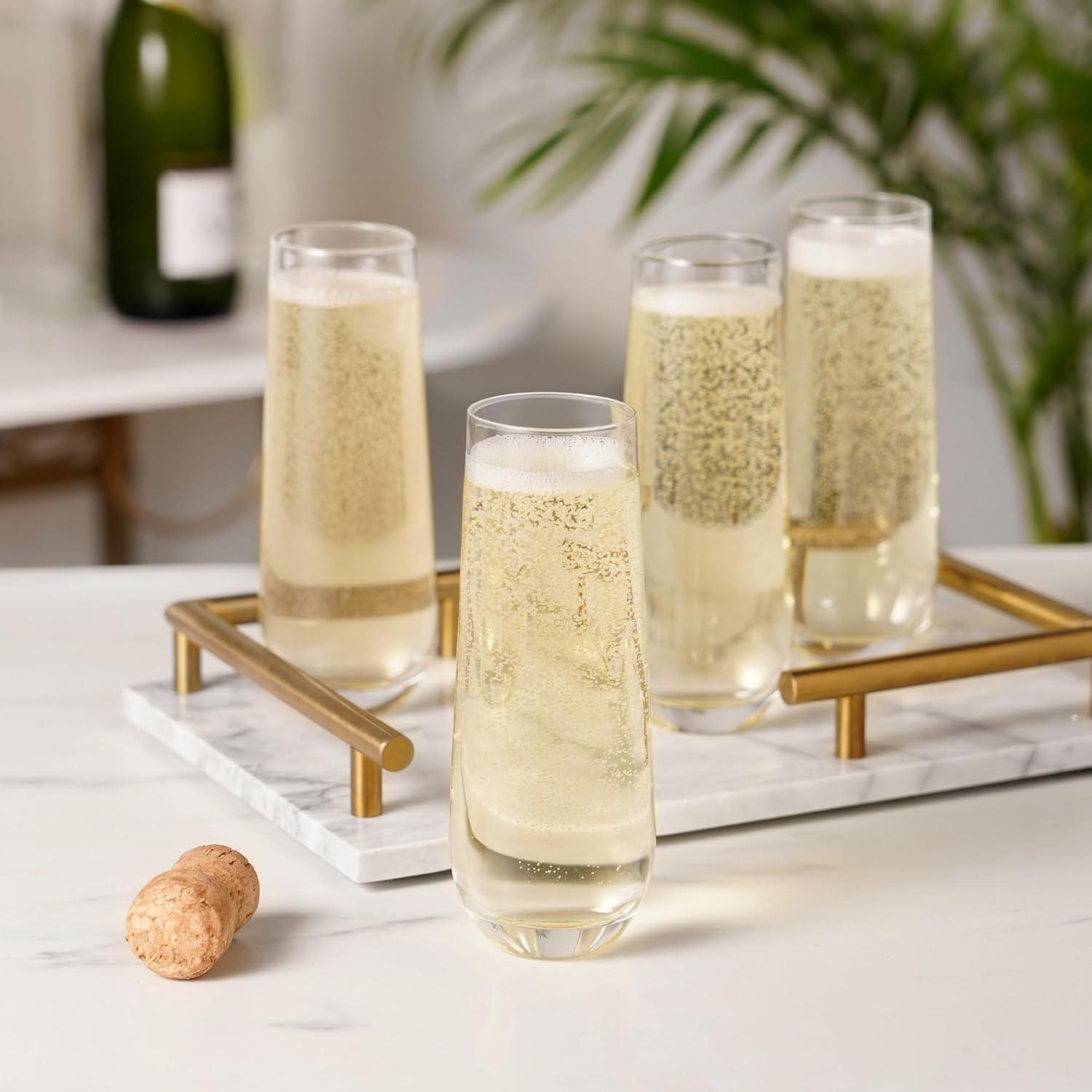 Stemless Champagne Glasses (Set of 4)