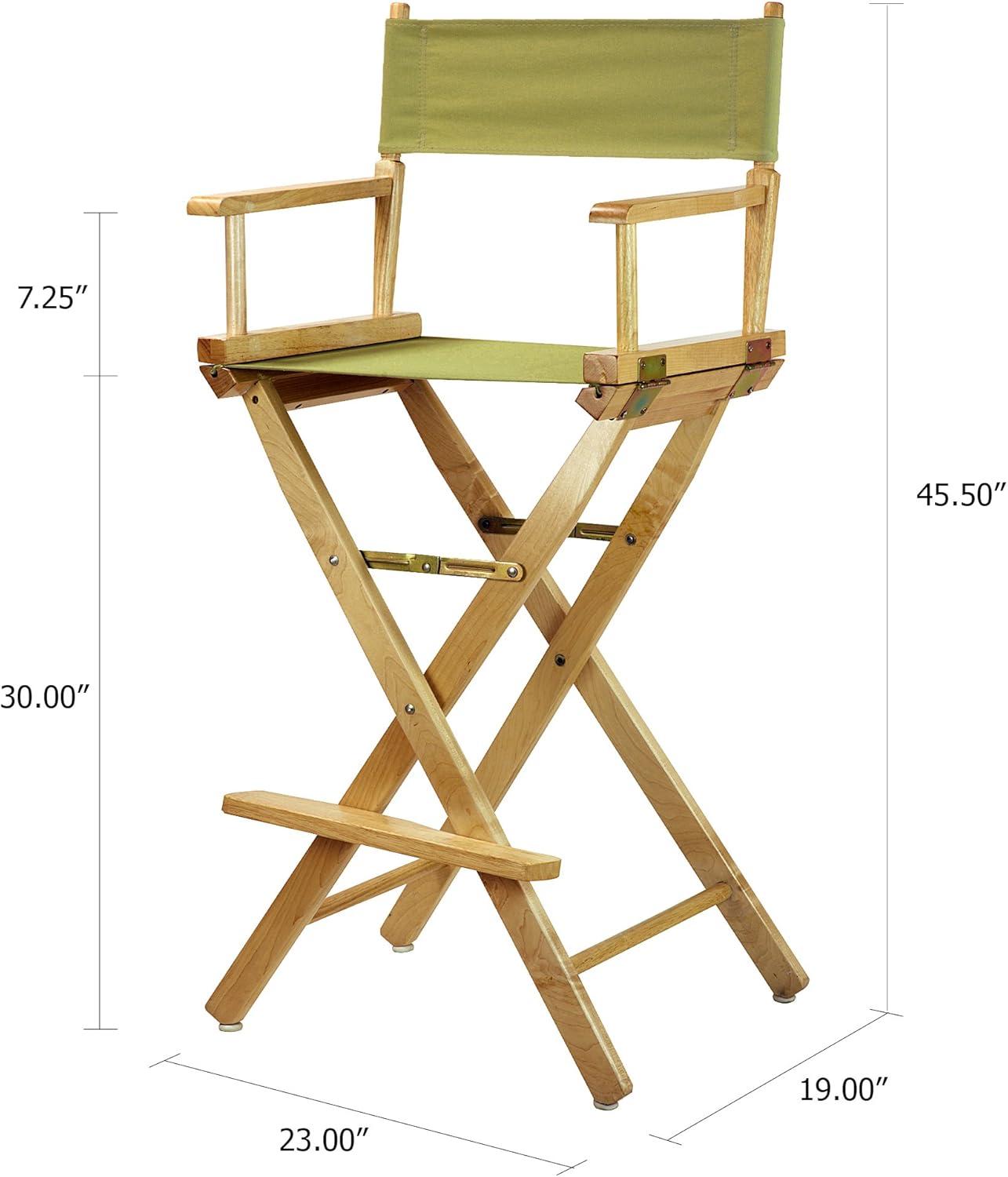 "30" Director's Chair Natural Frame-Olive Canvas"