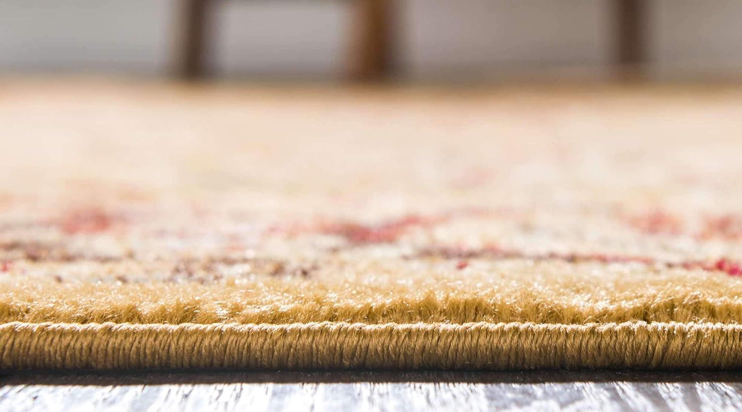 Unique Loom 3' 3 x 5' 3 Tan Voyage Asheville Area Rug