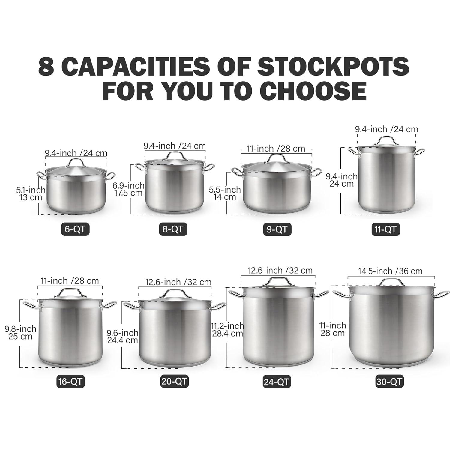 Cooks Standard Cooks Standard 6 Quarts Stainless Steel Stock Pot