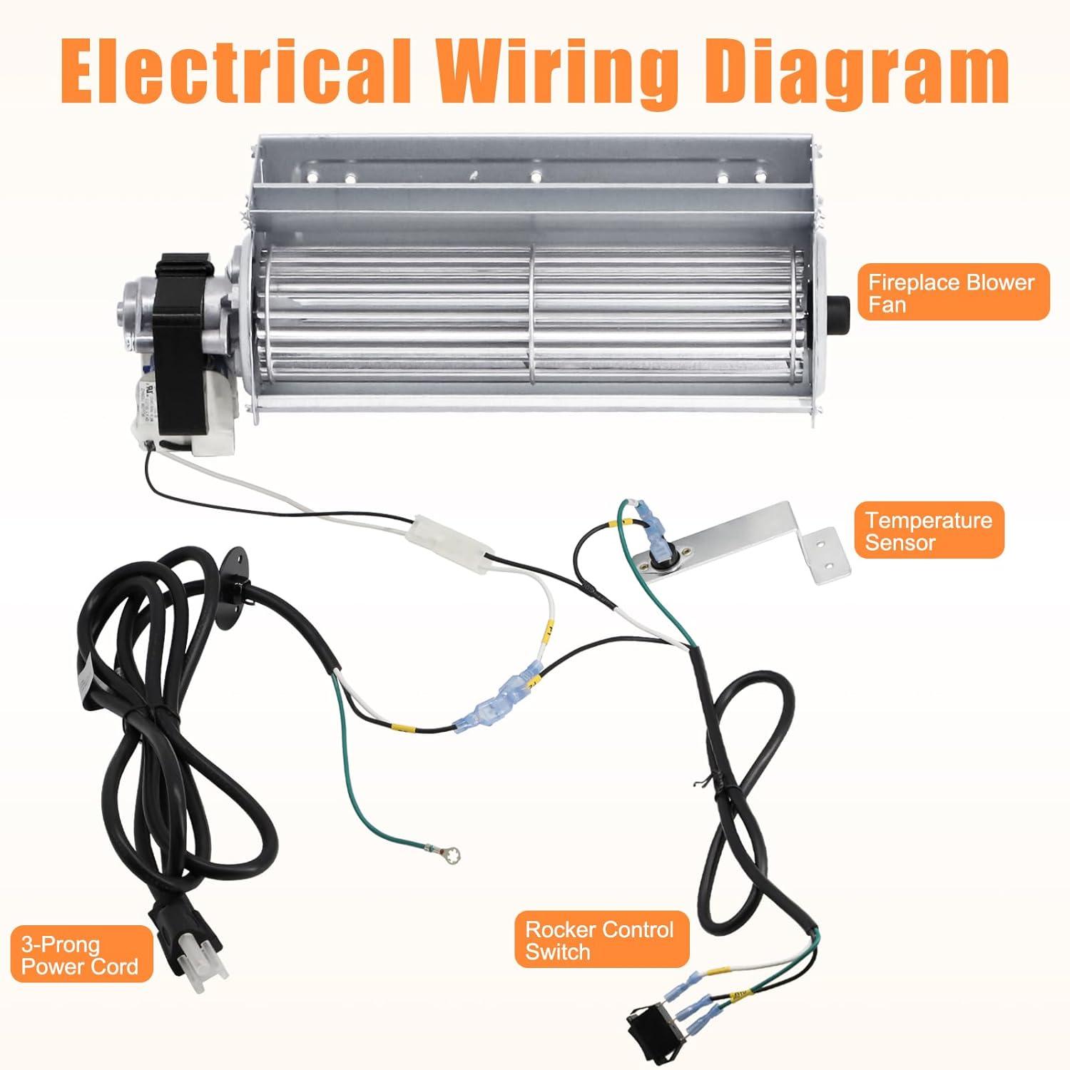 ProComm Blower Fan - Thermostatically Controlled Fireplace Fan