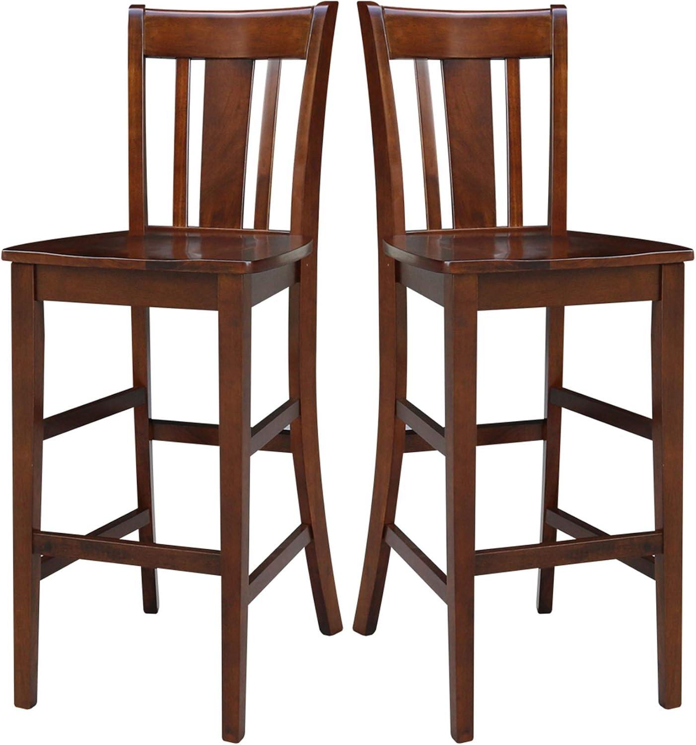 Espresso San Remo 30" Solid Wood Barstool